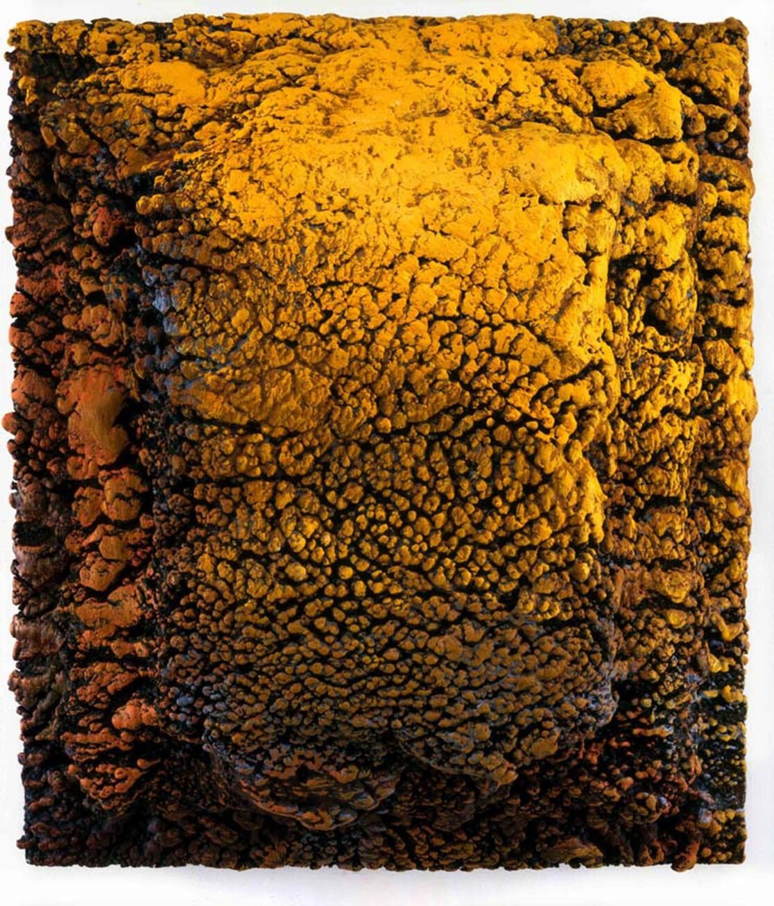 Chorten Hive, 2006, Oil and wax on wood, 30 x 26 inches