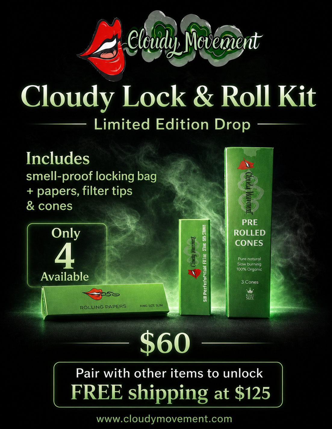 Cloudy Lock n Roll Kit