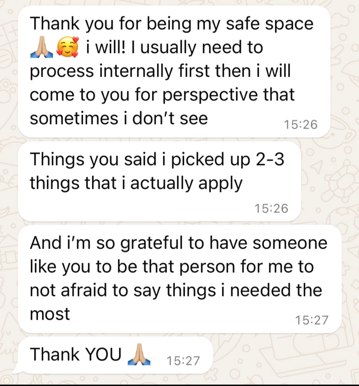 Client testimonial for Jessica Erler's group coaching and workshops