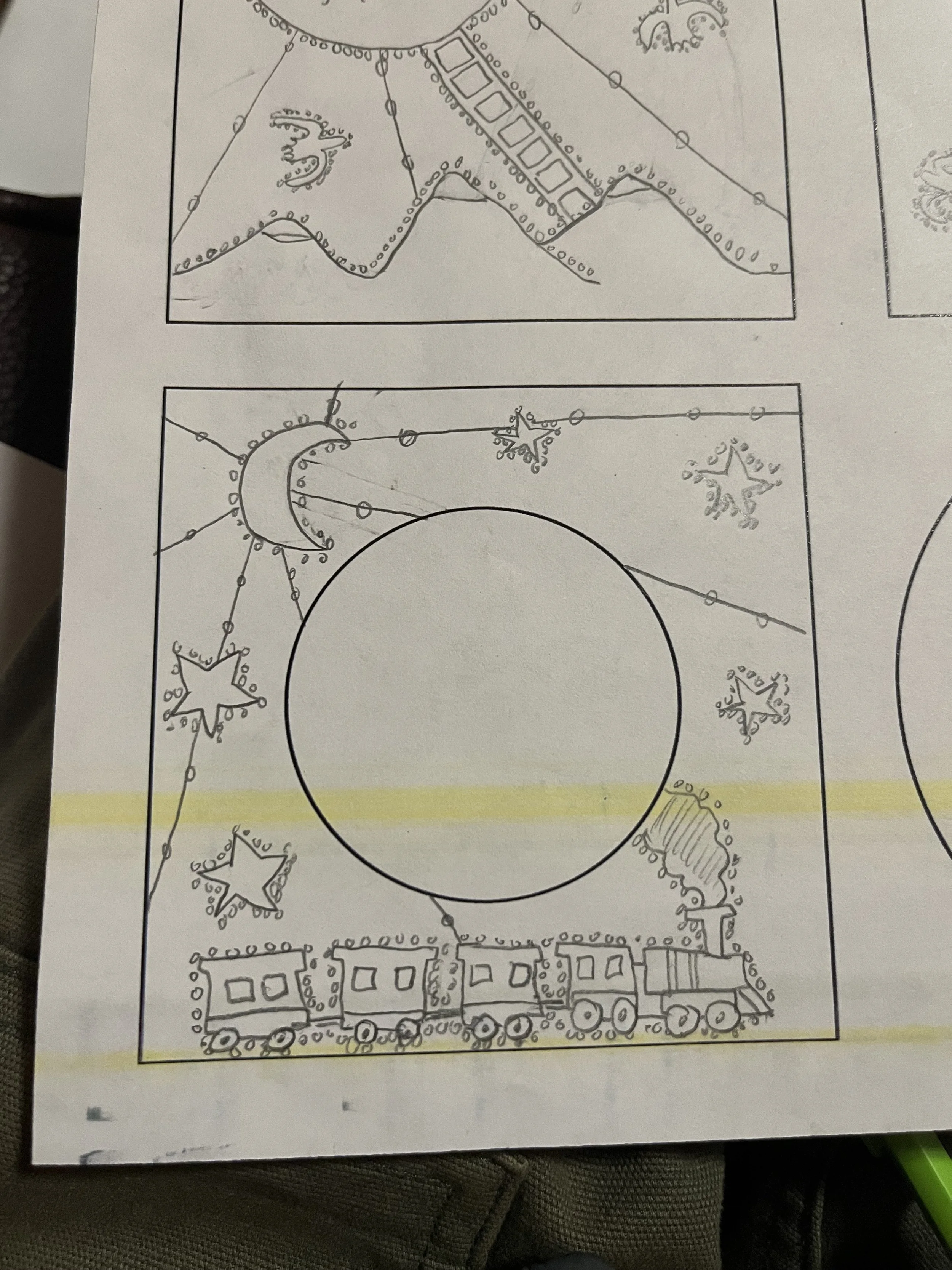 Sketches for "The Story" album redesign insert