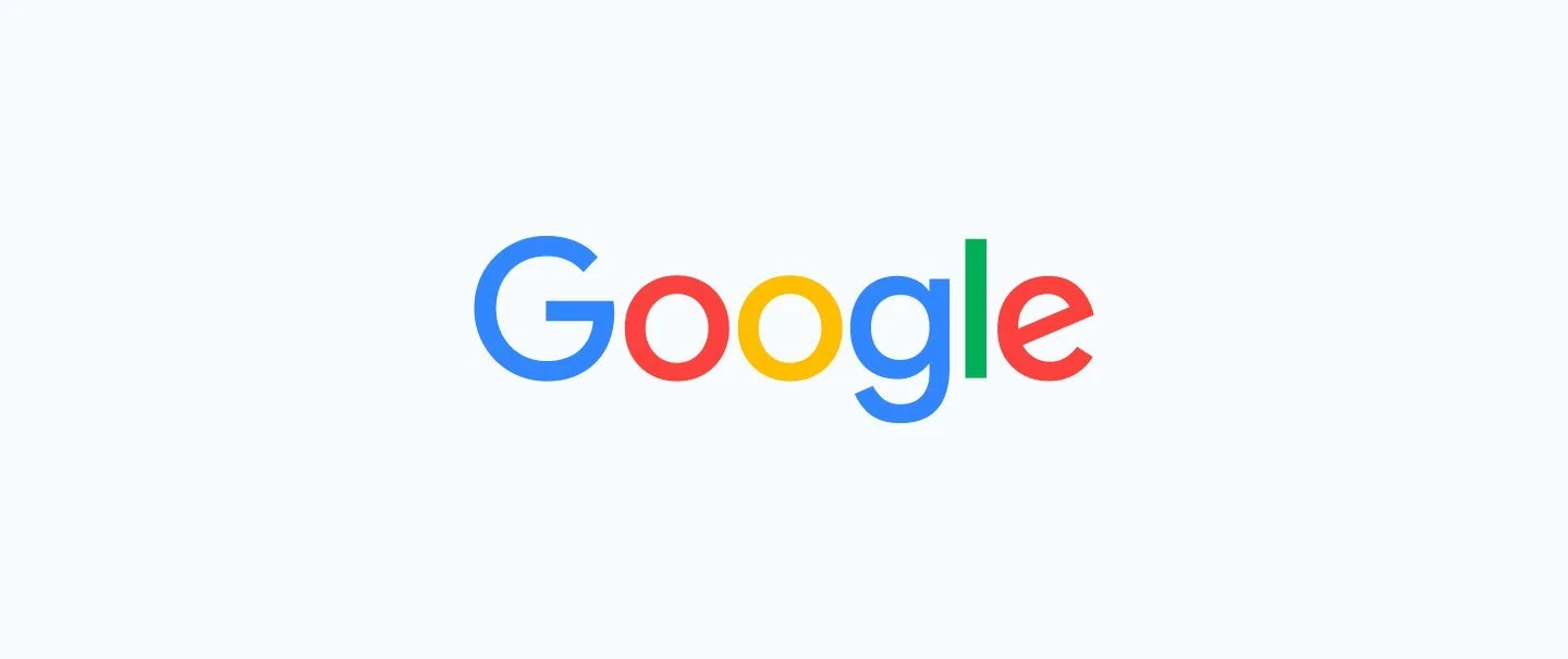 Google logo on a light gray background