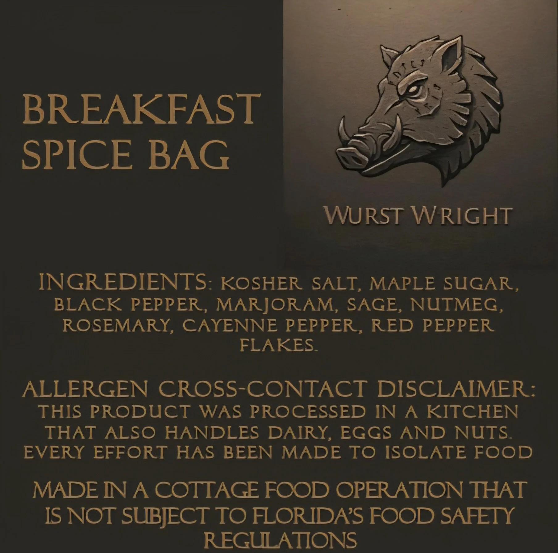 Breakfast Spice Bag