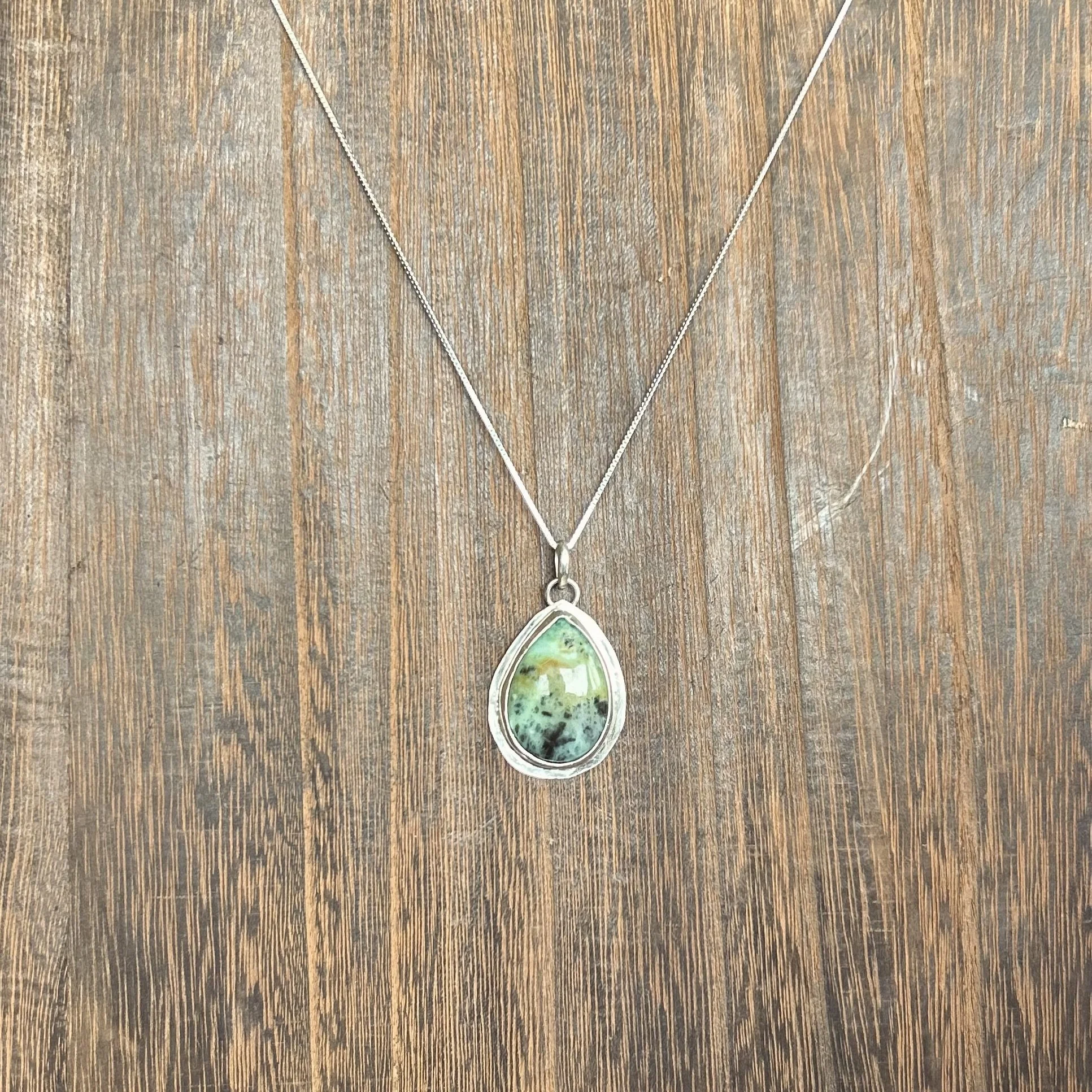 Large Larimar Pendant