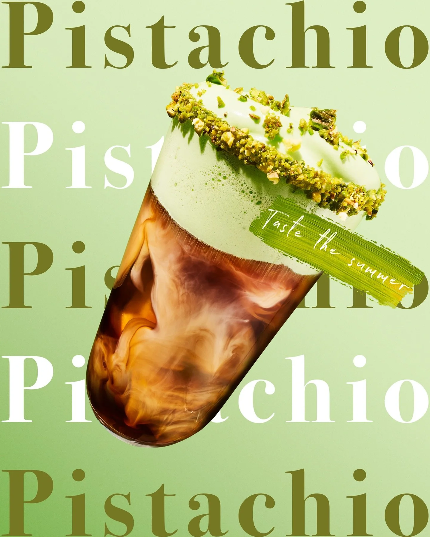 More @grind summer flavours and Darek&rsquo;s personal favourite flavour - Pistachio 🌰 (Apple doesn&rsquo;t have an emoji for it 😂) 

We&rsquo;ll soon share some behind the scenes from this little set as the angle for the glass was crazy ha! So mak