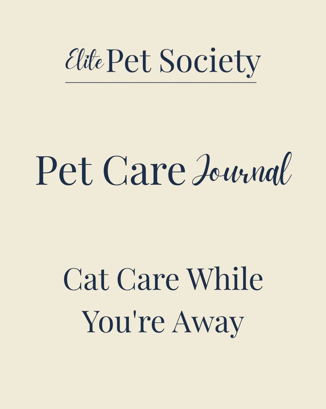 Cats may have a reputation for being independent, but that doesn&rsquo;t mean they don&rsquo;t appreciate a little extra love and attention. 🐱🤍

When you&rsquo;re away, keeping your cat in their familiar environment can help reduce stress and maint