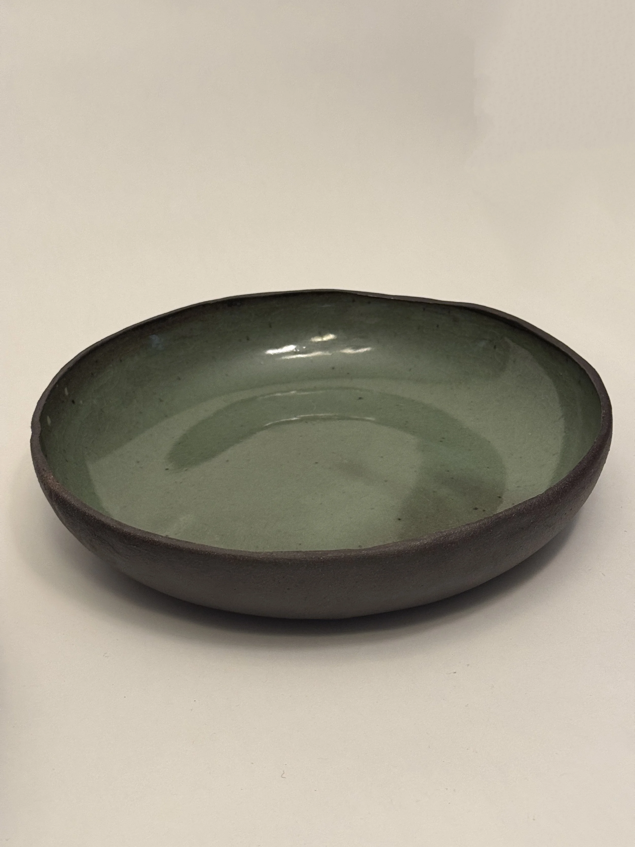 Terra Seaglass Shallow Curved Bowl