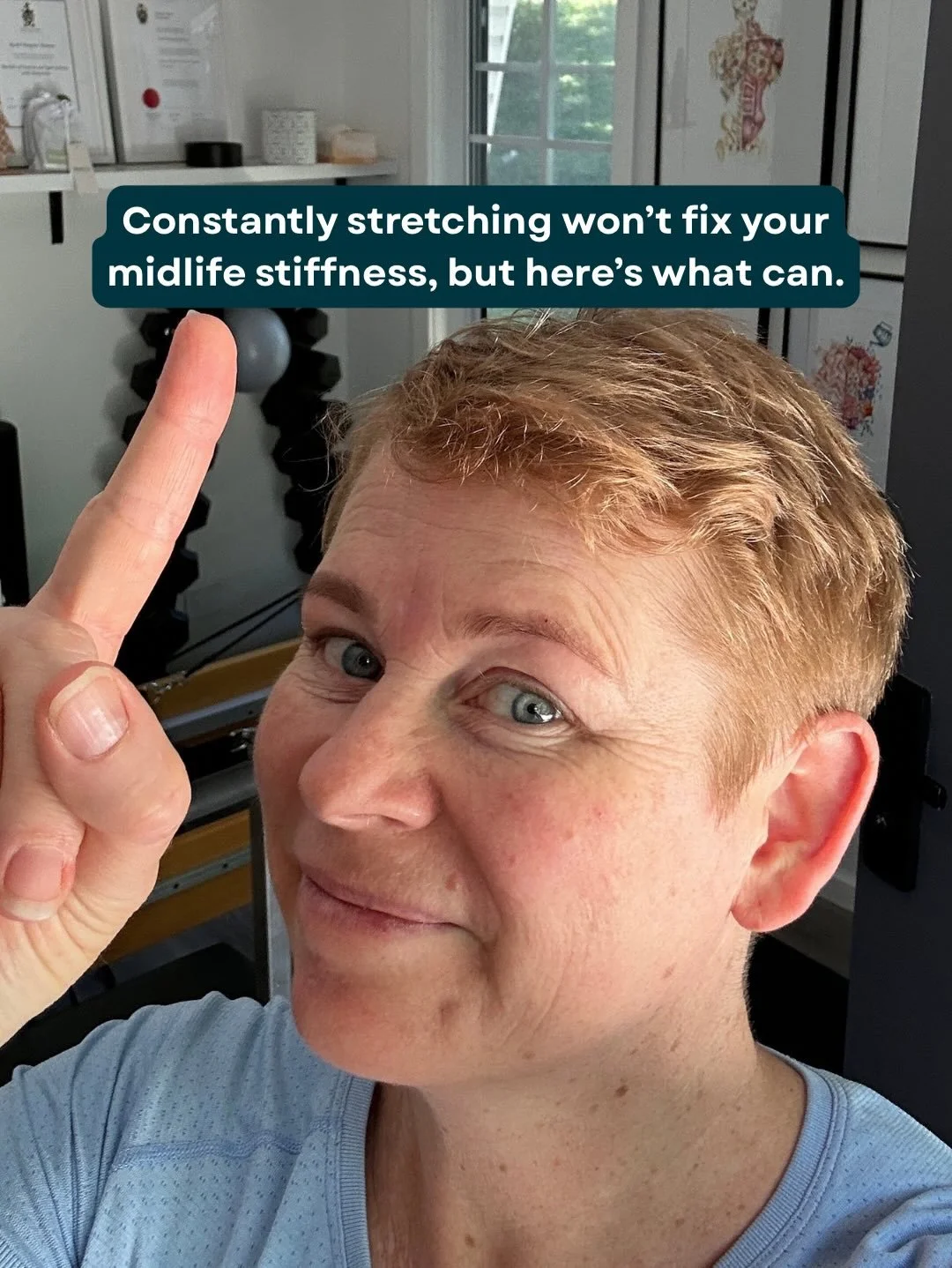 Feeling stiff in midlife is common, but our midlife bodies are incredible and very capable of change, given the right environment. 

While stretching can feel good and is not inherently bad (I&rsquo;m not anti stretching), sometimes our bodies need t