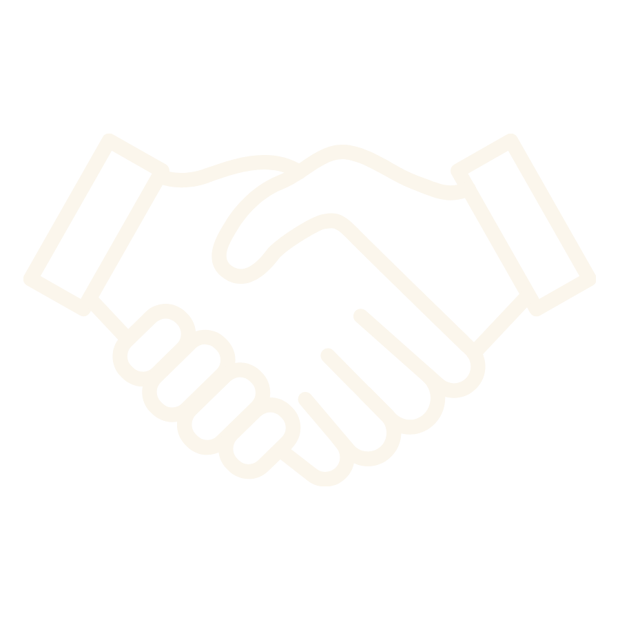 Icon of two hands shaking.