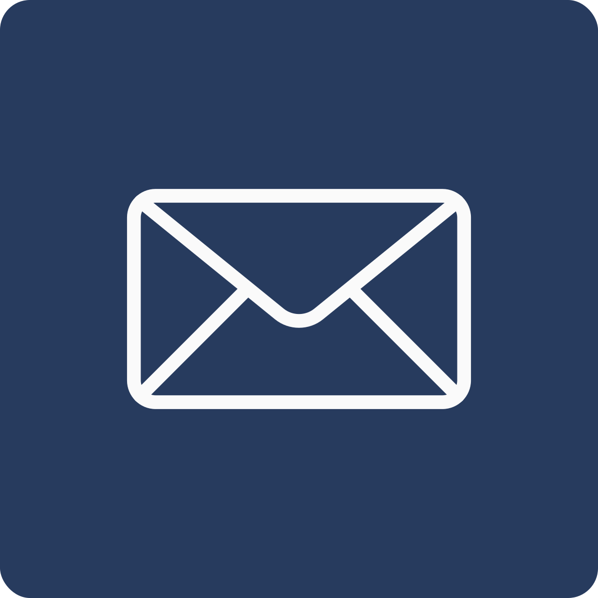 Icon of an envelope, representing mail or email.