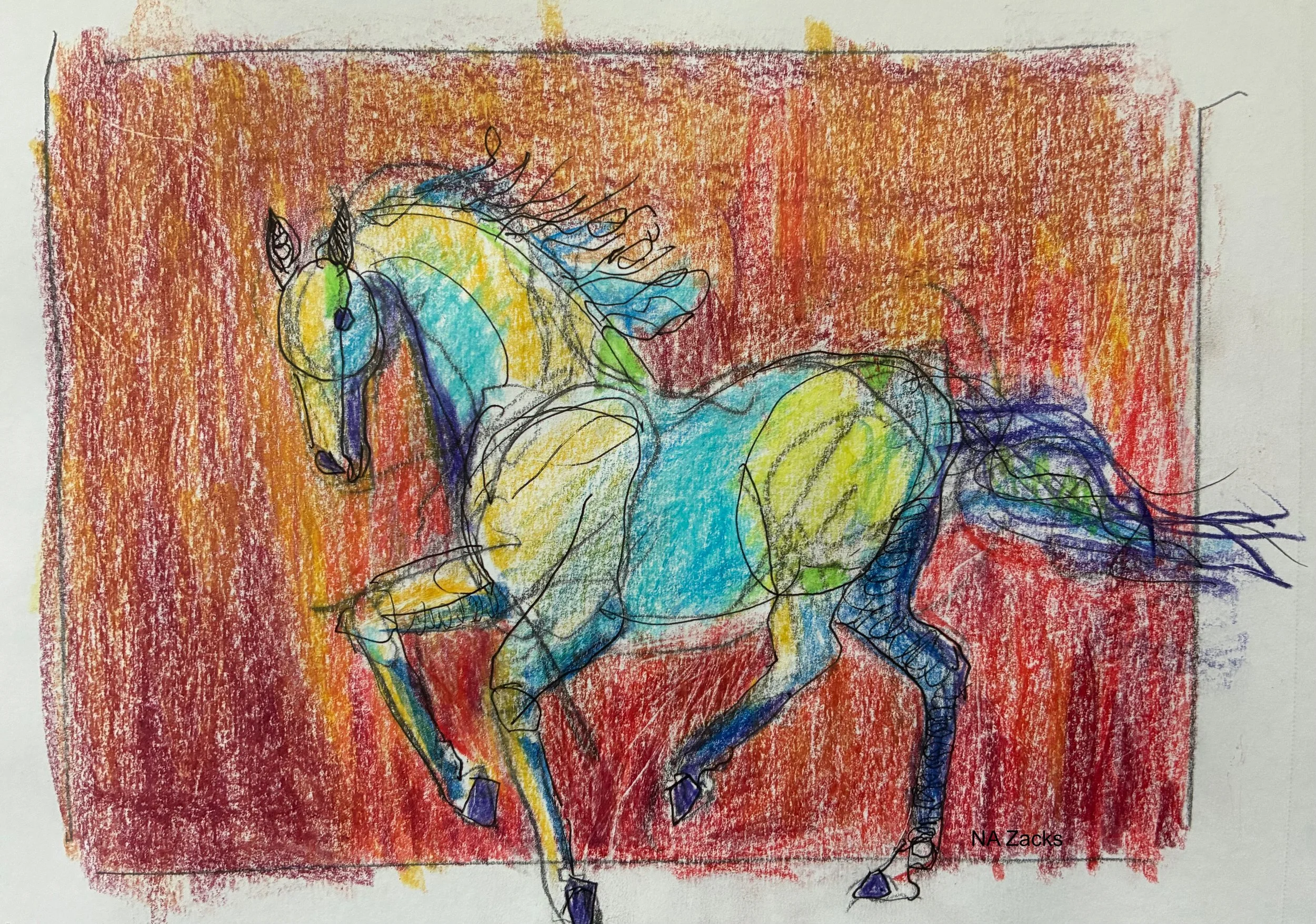 Fire Horses - Left and Right