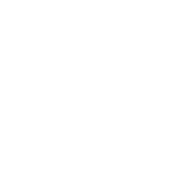 Icono de estetoscopio en blanco sobre fondo negro.