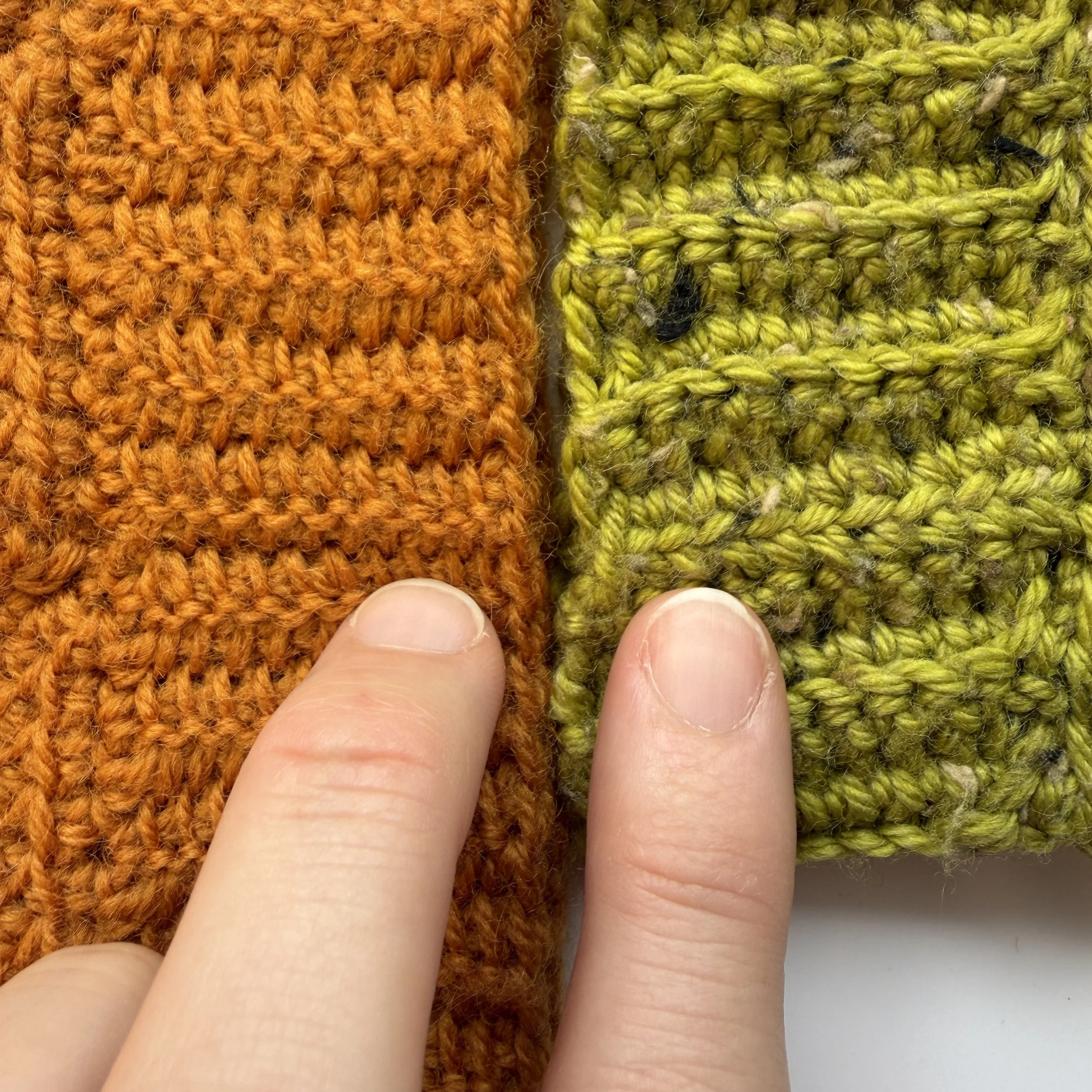 Tunisian crochet seams