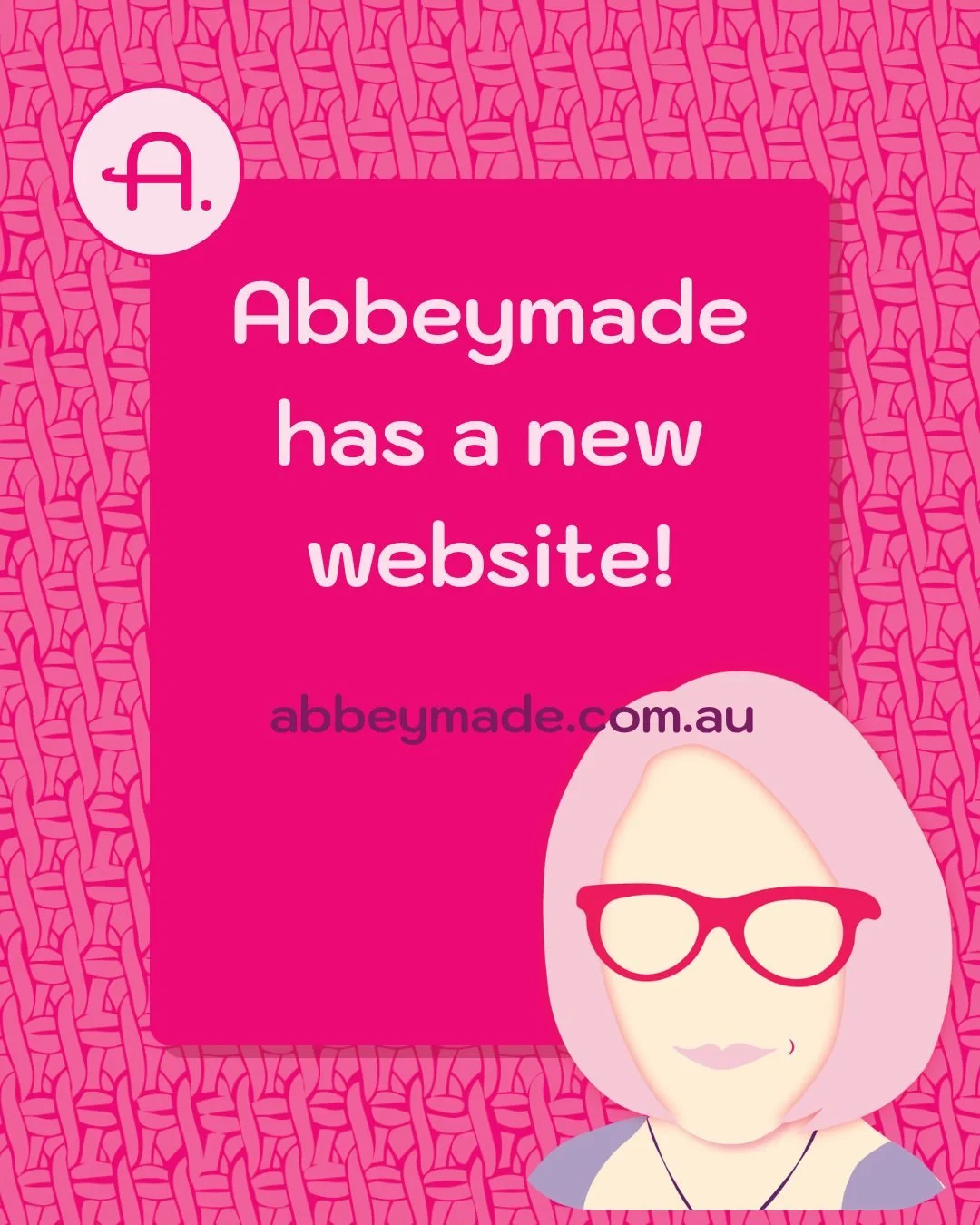 Introducing Abbeymade.com.au - my new website! 
Here you will find all my current patterns and tutorials. 
Here you can join my mailing list and my test announcement list. Come and check it out!
Notice anything else different? Yep, new logo, graphics
