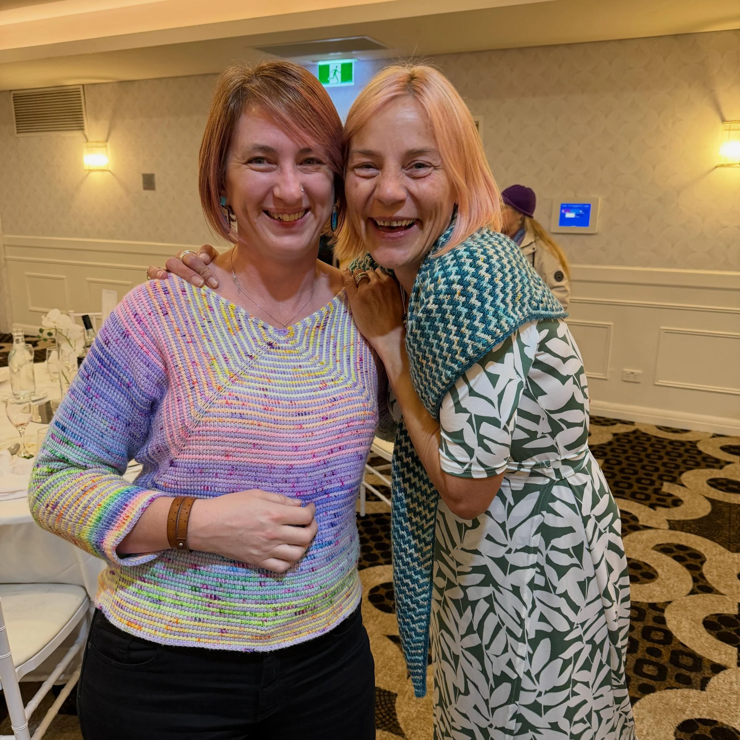 Tester applications are still open for Kaleidoscope until Saturday. That&rsquo;s the rainbow to top in the first photo and just for funzies, I&rsquo;m there with Vanessa from @hooked_on_sunshine who I quote said &ldquo;that&rsquo;s witchcraft&rdquo;.