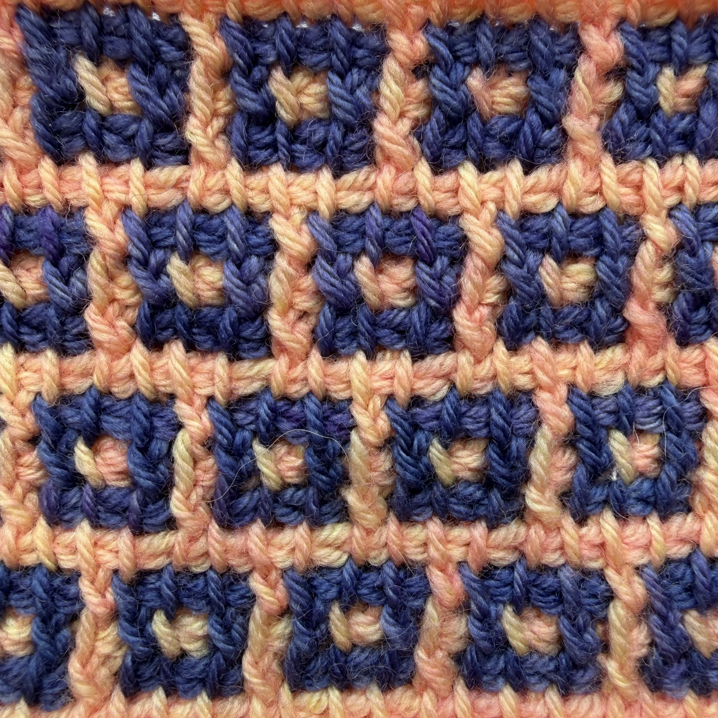 Tunisian Crochet Mosaic