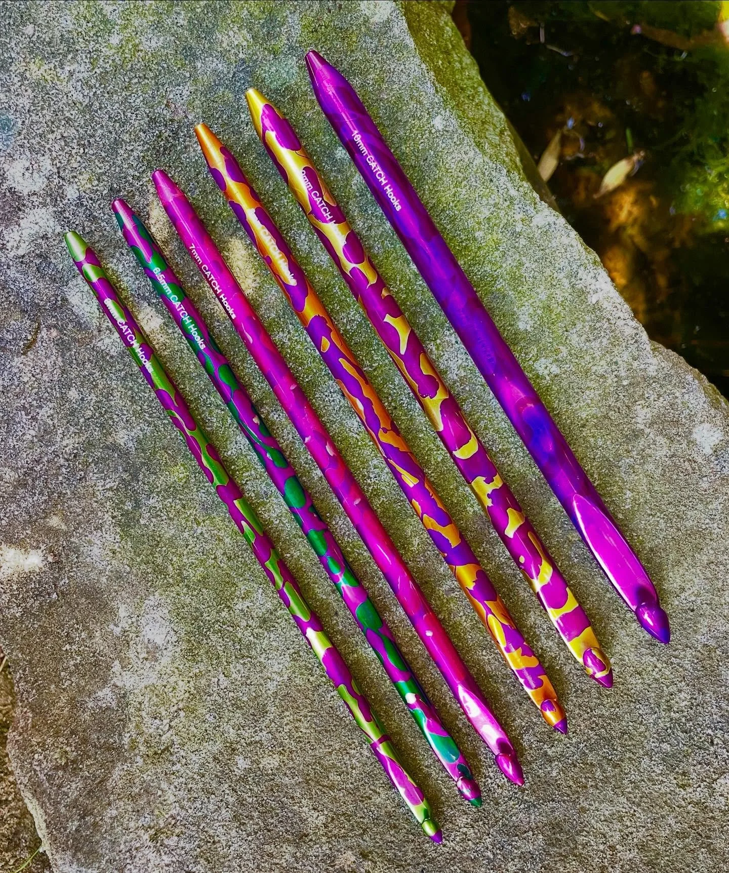 Purple base corroboree frog pattern.