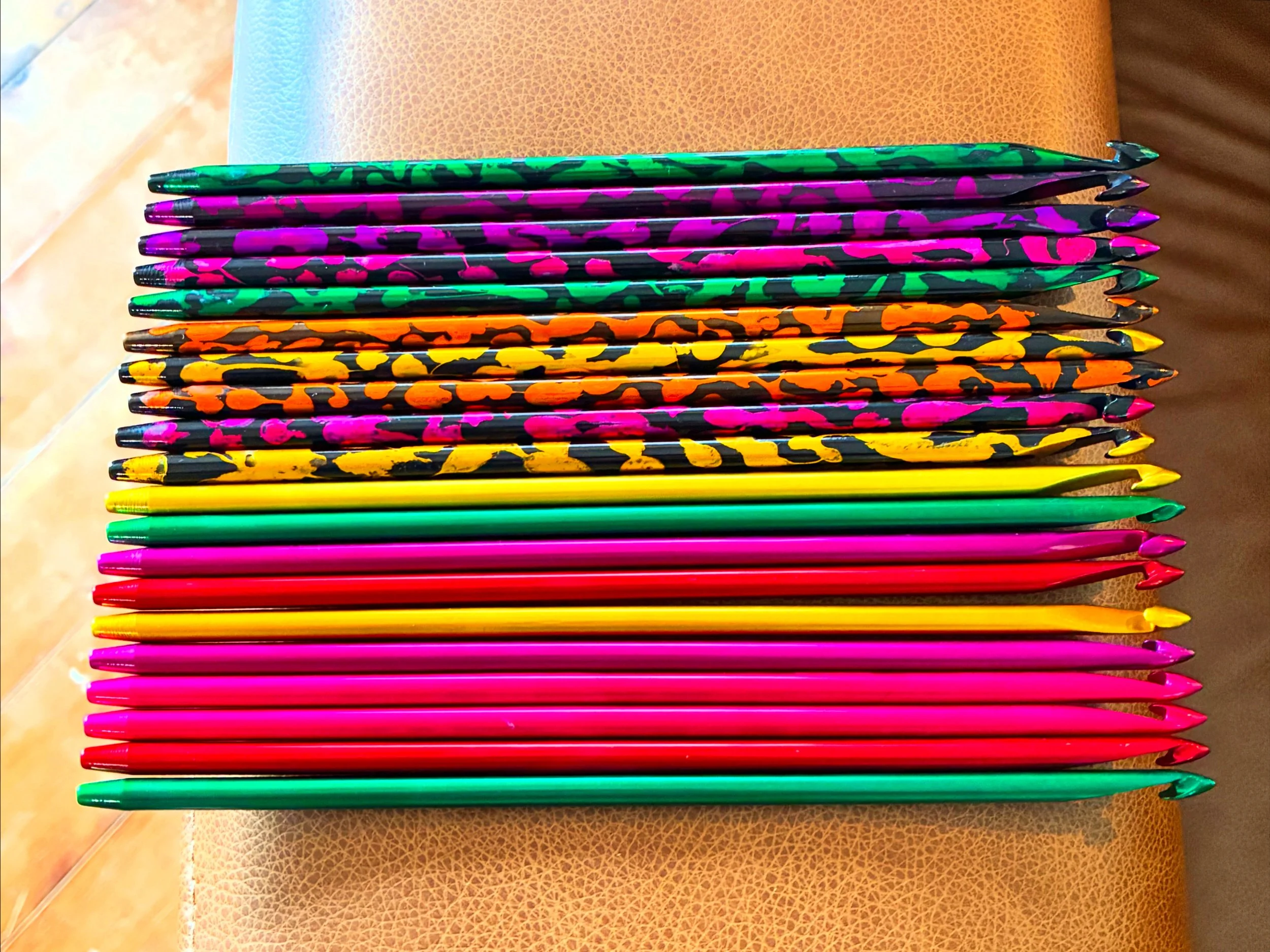 When Abbey says to make lots of 6mm and doesn't care what colours they are (these were made for workshop participants who are converted during the class!)