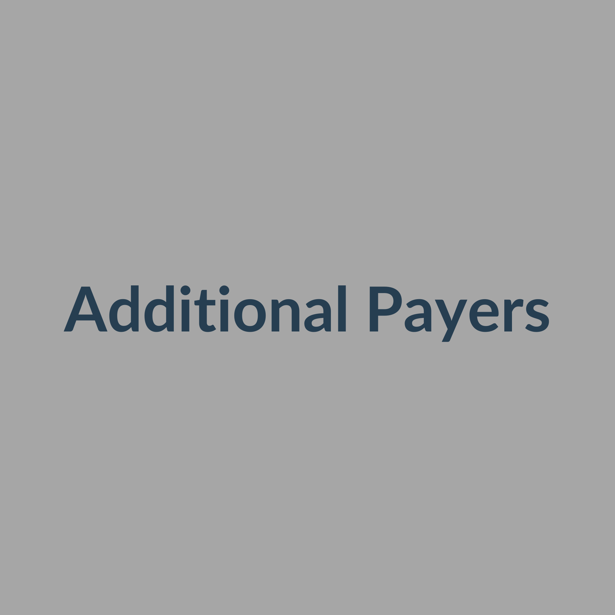 Each additional insurance panel