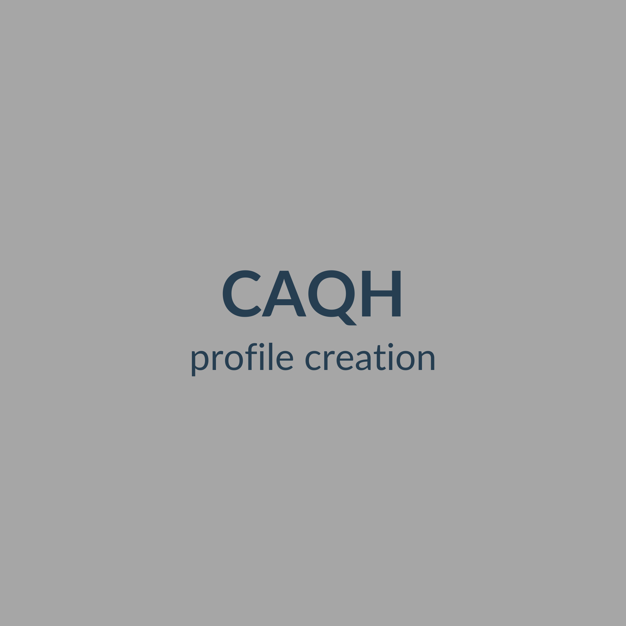 CAQH ProView profile creation