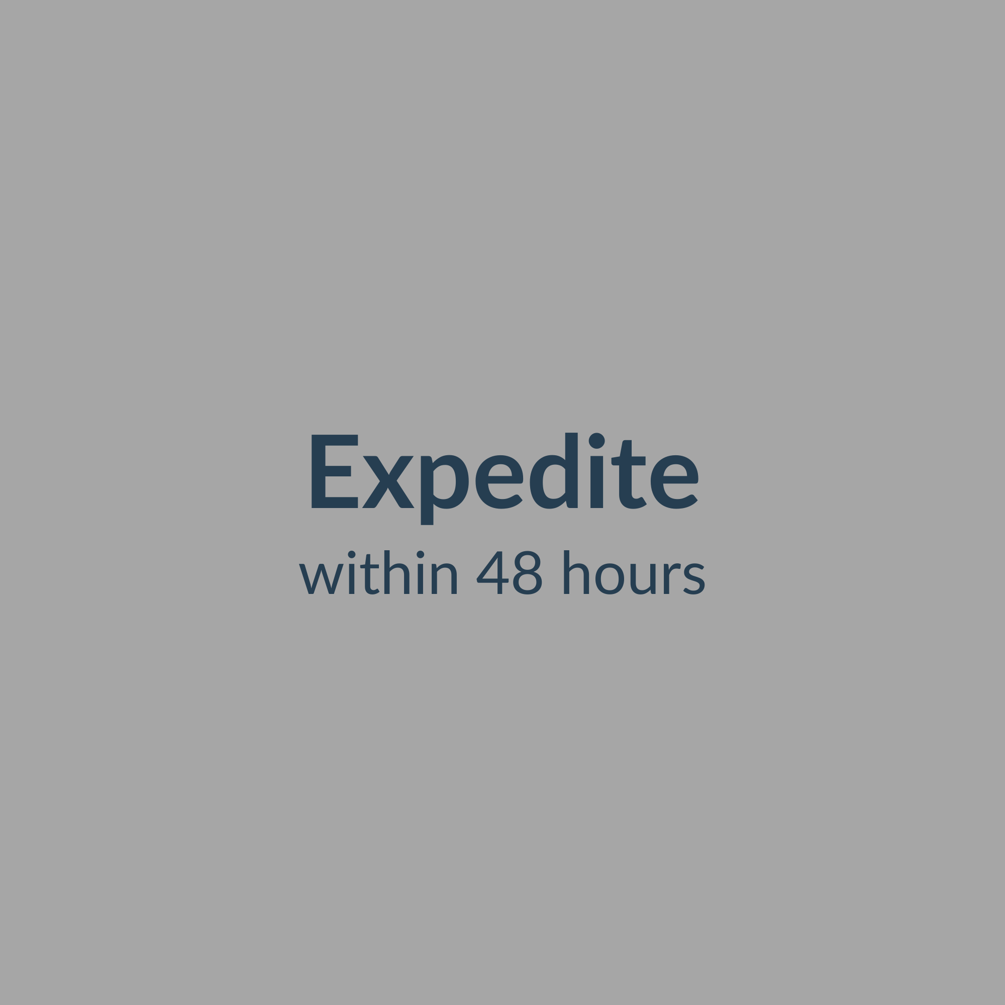 Expedited application