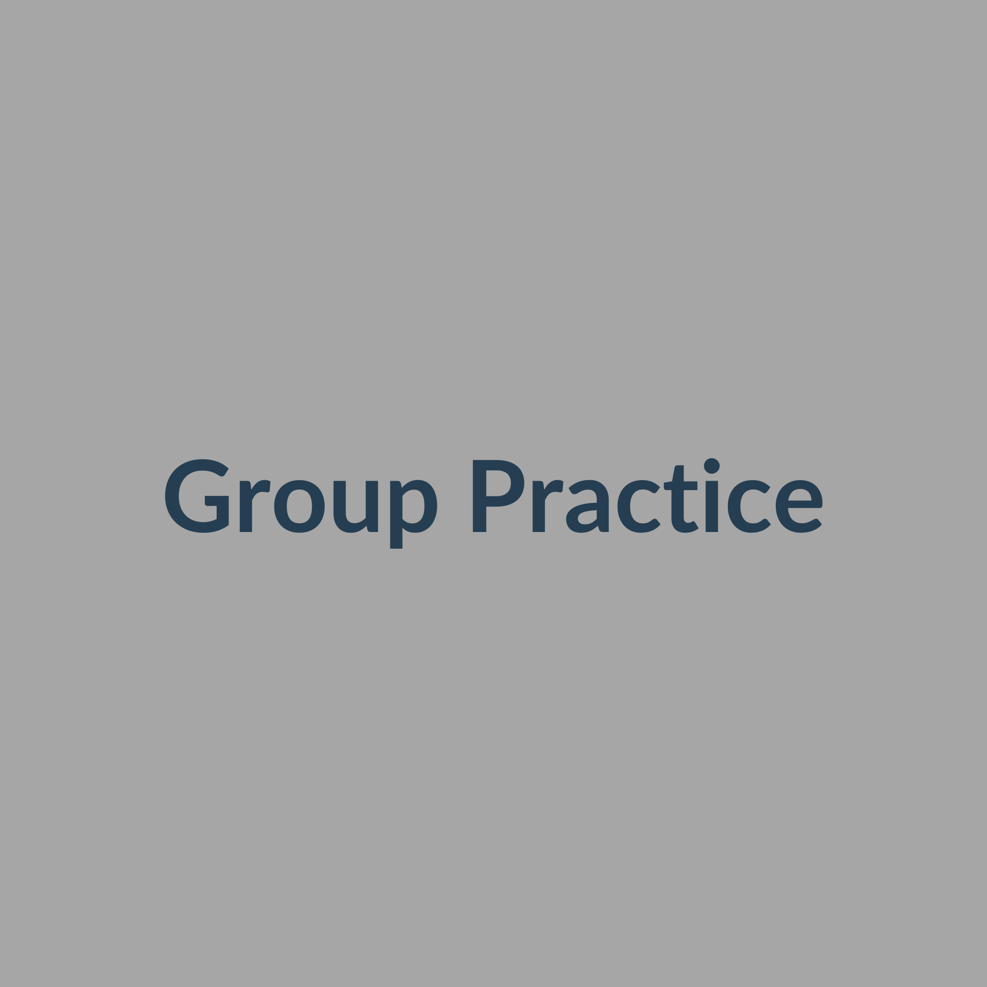 Group practice credentialing