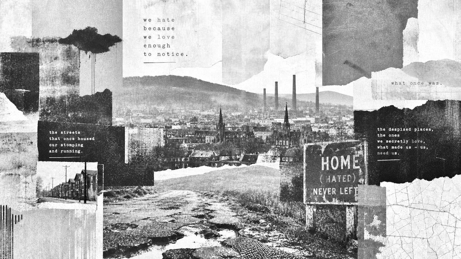 An AI generated image derived from the narrative of 'The Real Reason You "Hate" Your Howntown' by Joshua K. Burke.