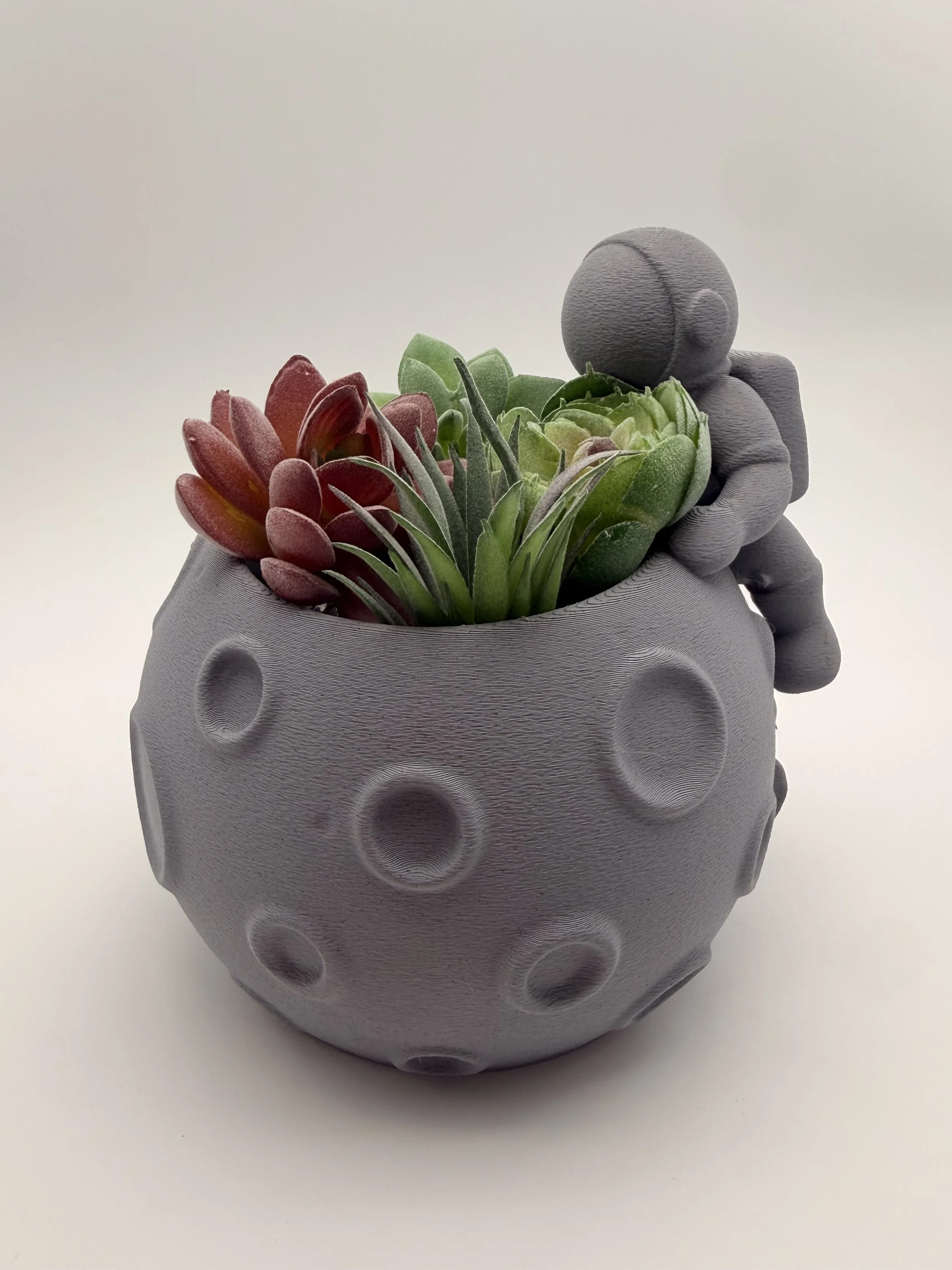 Astronaut Moon Planter Desk Decor 🧑‍🚀🌕
