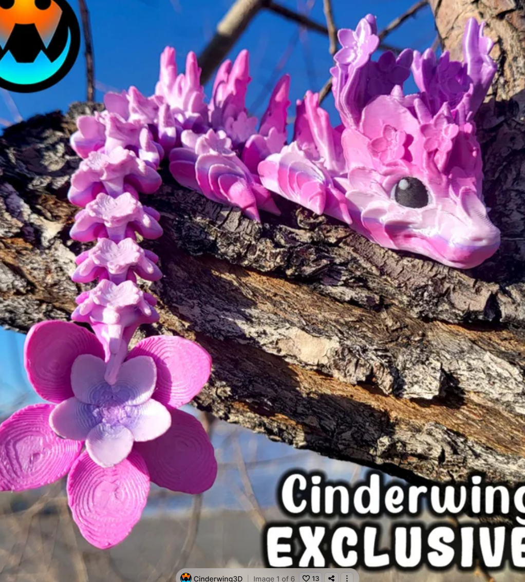 Baby Cherry Blossom Dragon 🐉🌺