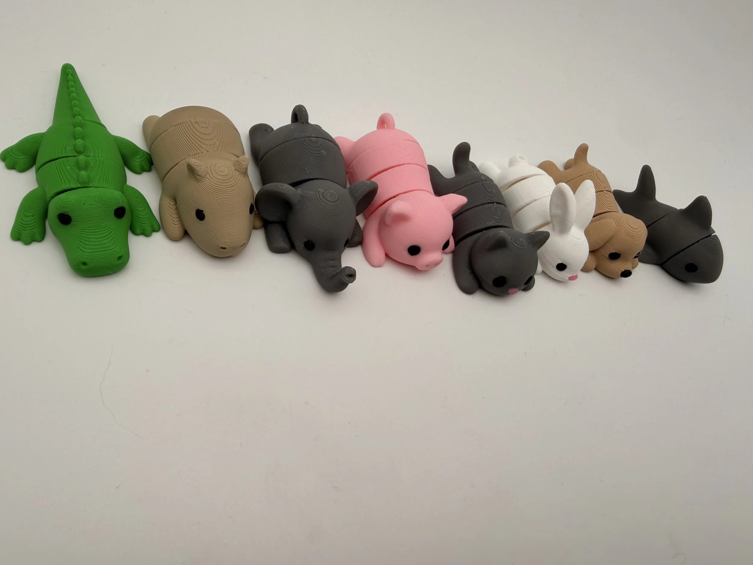 Cute 3D Animal Figurine Set