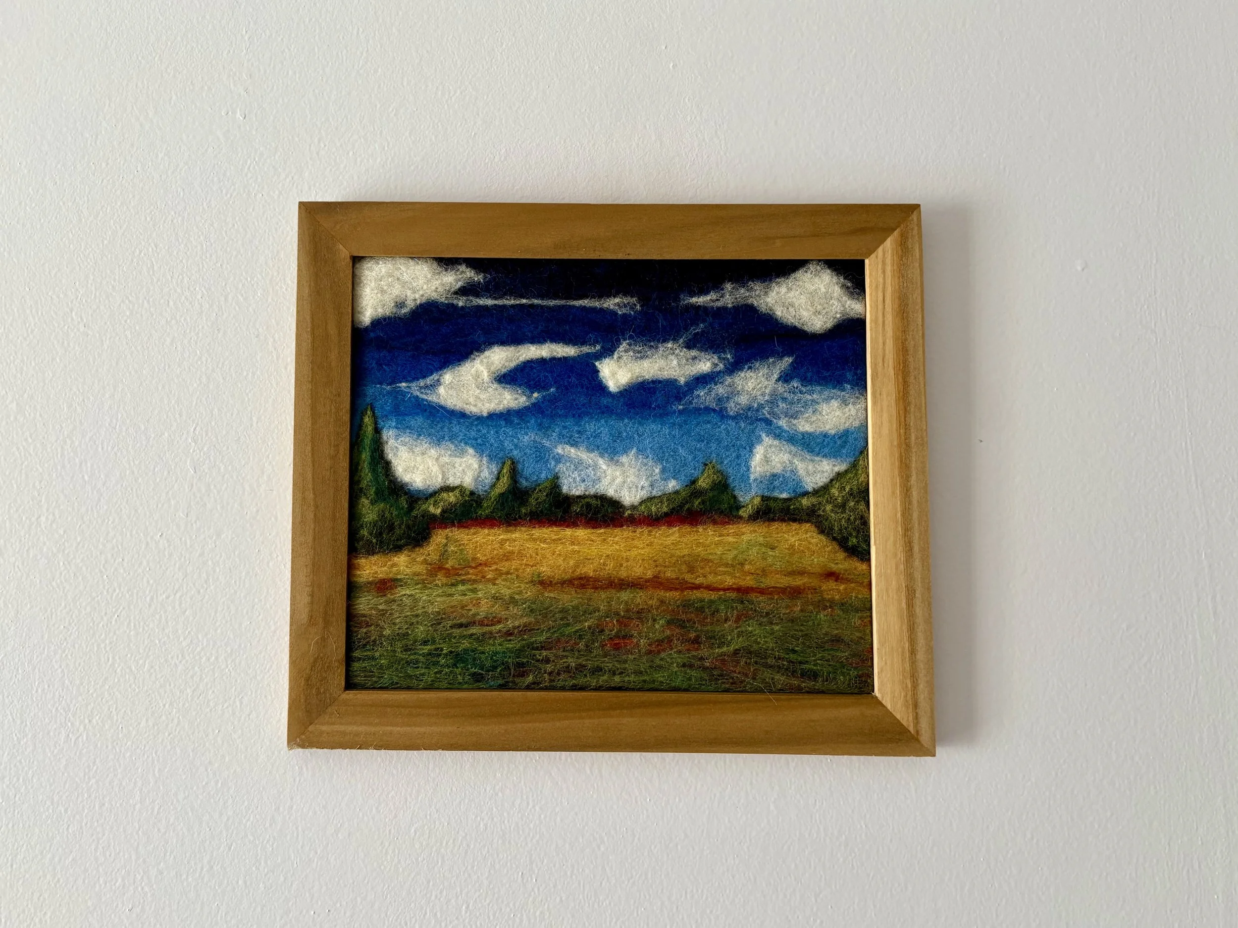 Hayfield on a Windy Day