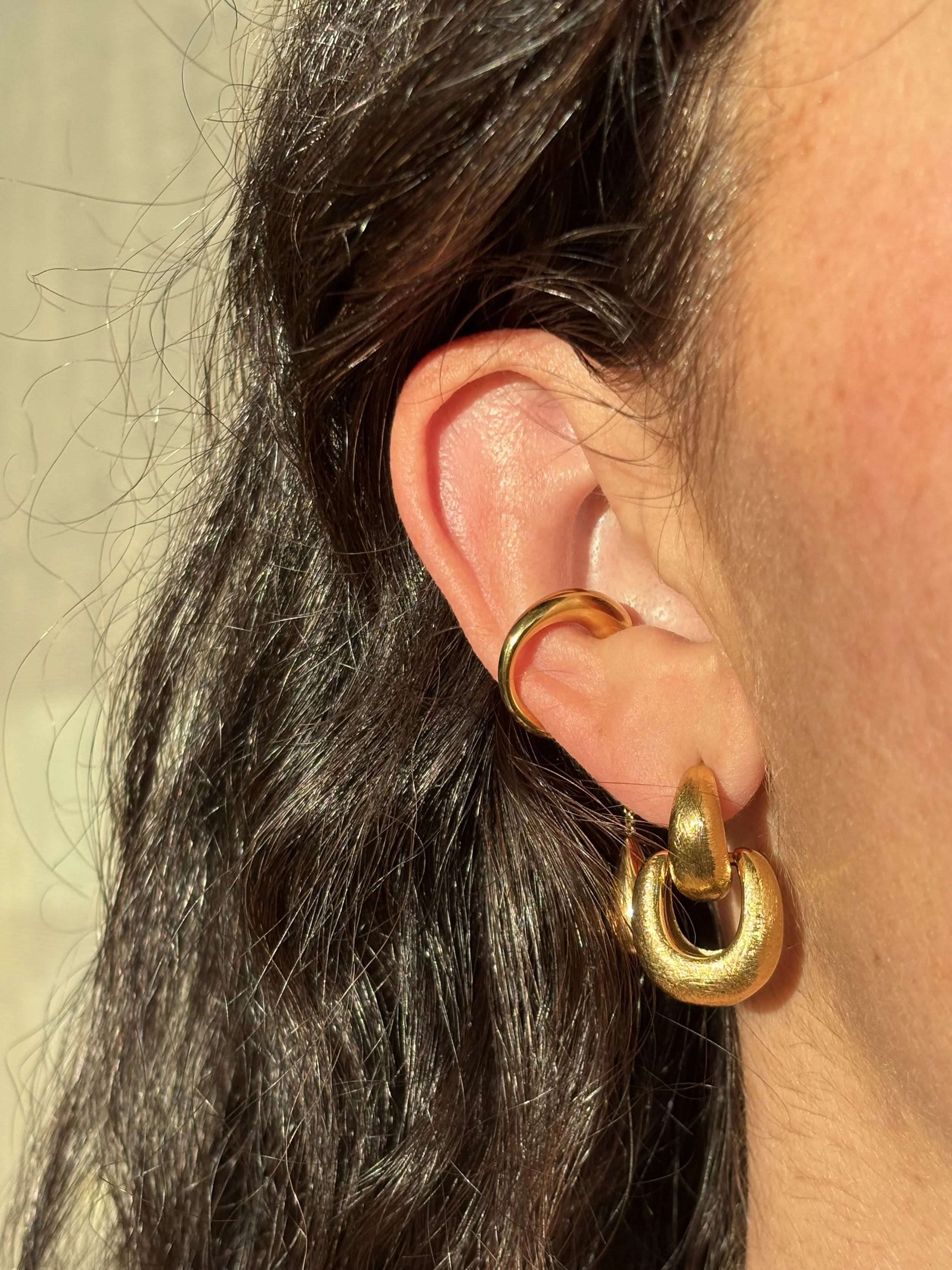 Drop Hoop Earrings