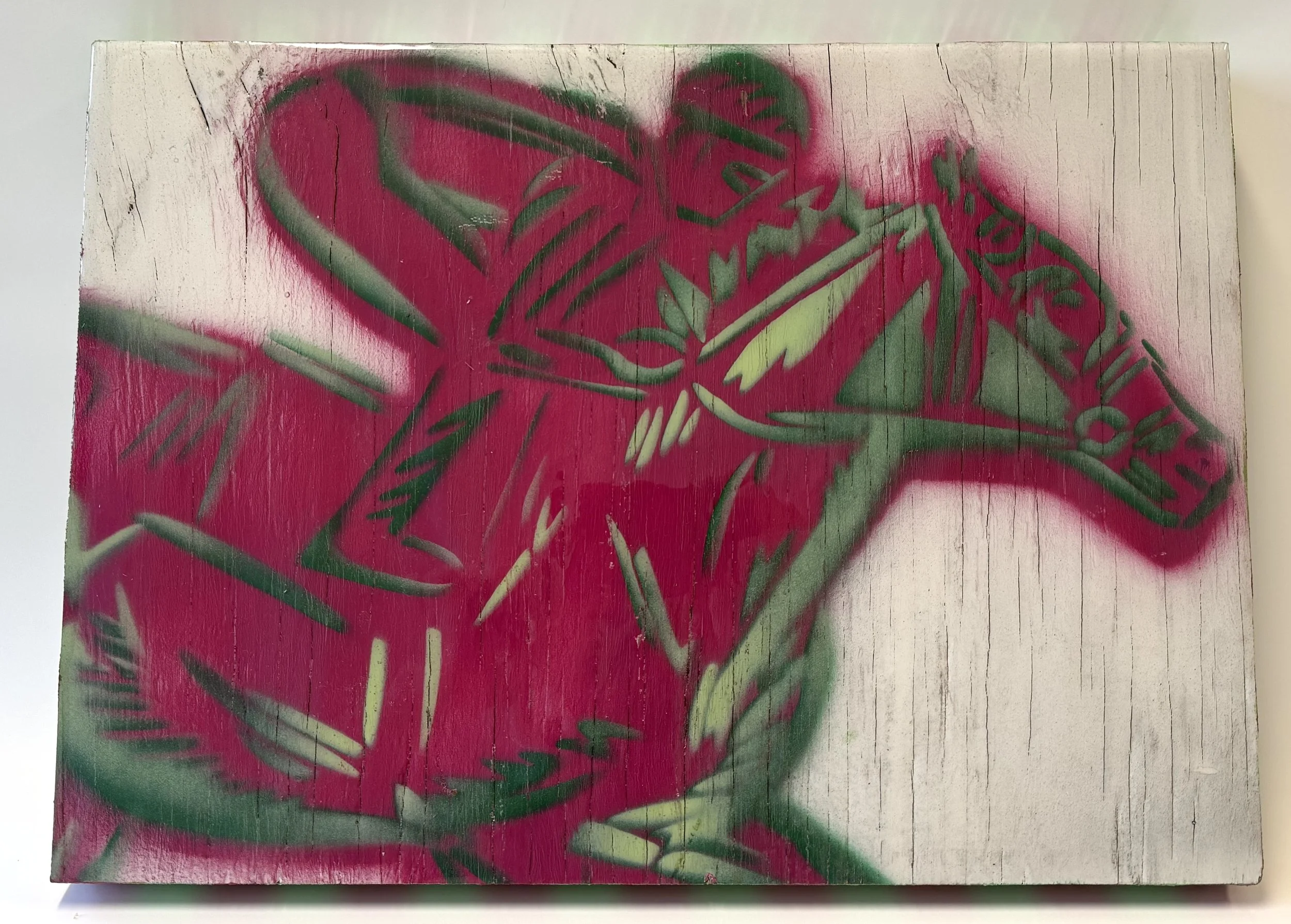 "Illinois Derby 2024" (red and green horse)