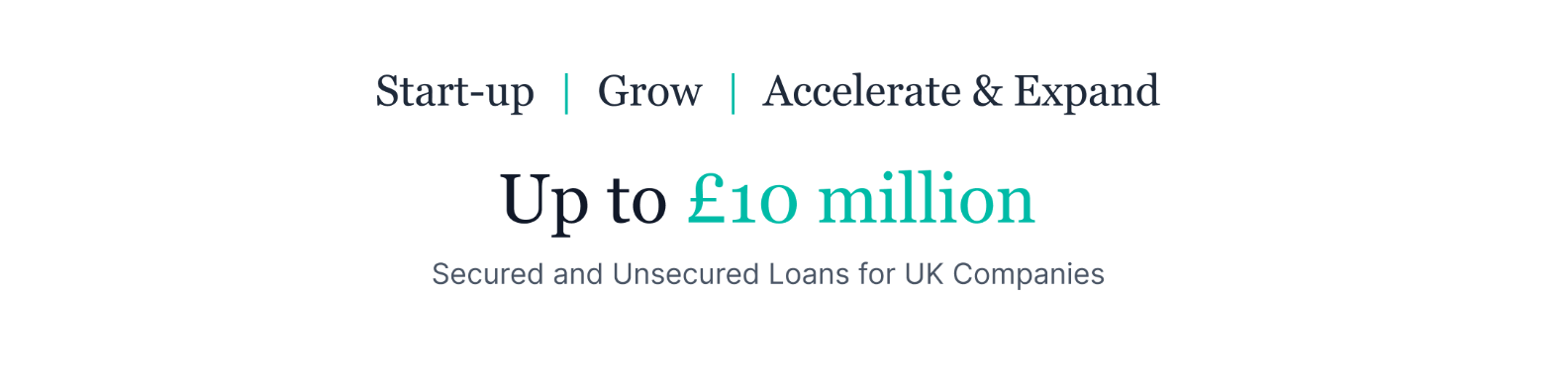 Text about startup funding stages and a loan amount of up to 10 million British pounds for UK companies.