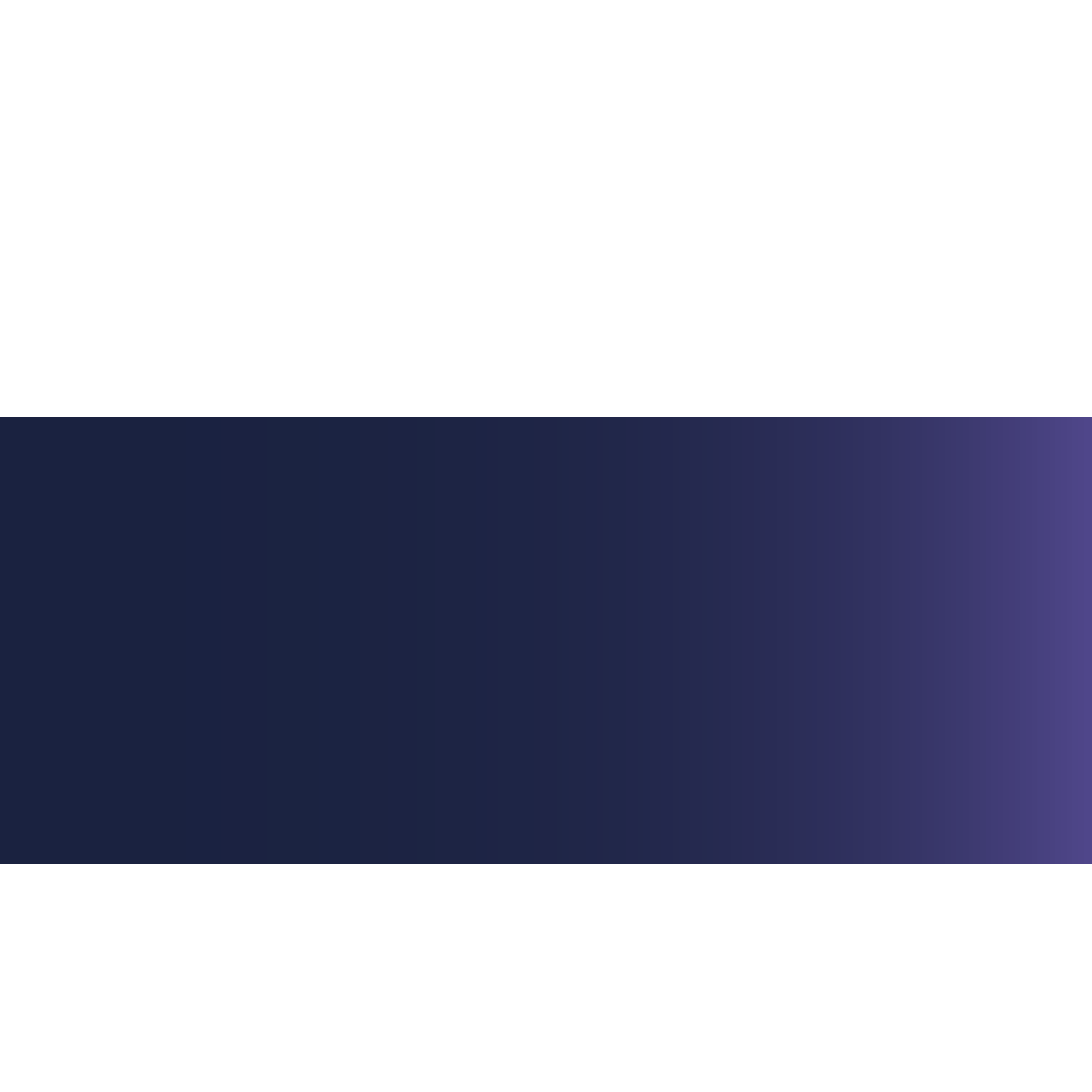 A horizontal banner with a black background at the top and bottom, and a gradient bar in the middle that transitions from dark blue to purple.