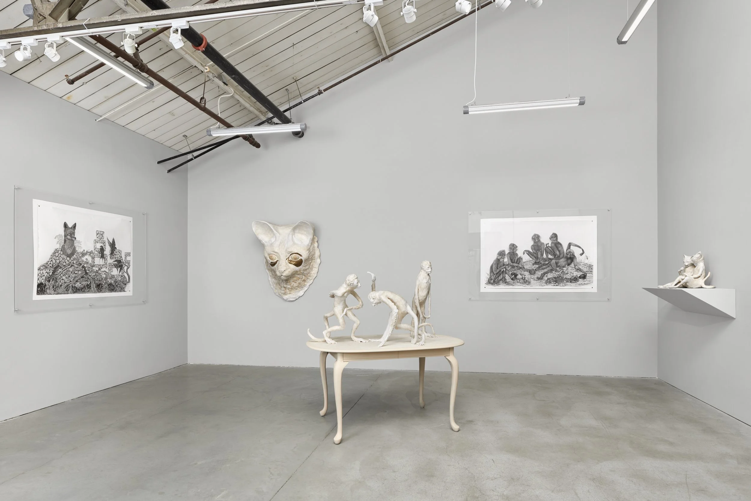 Solo show installation view: Surviving on one pure thought a day, Rena Bransten Gallery, San Francisco, California, 2019