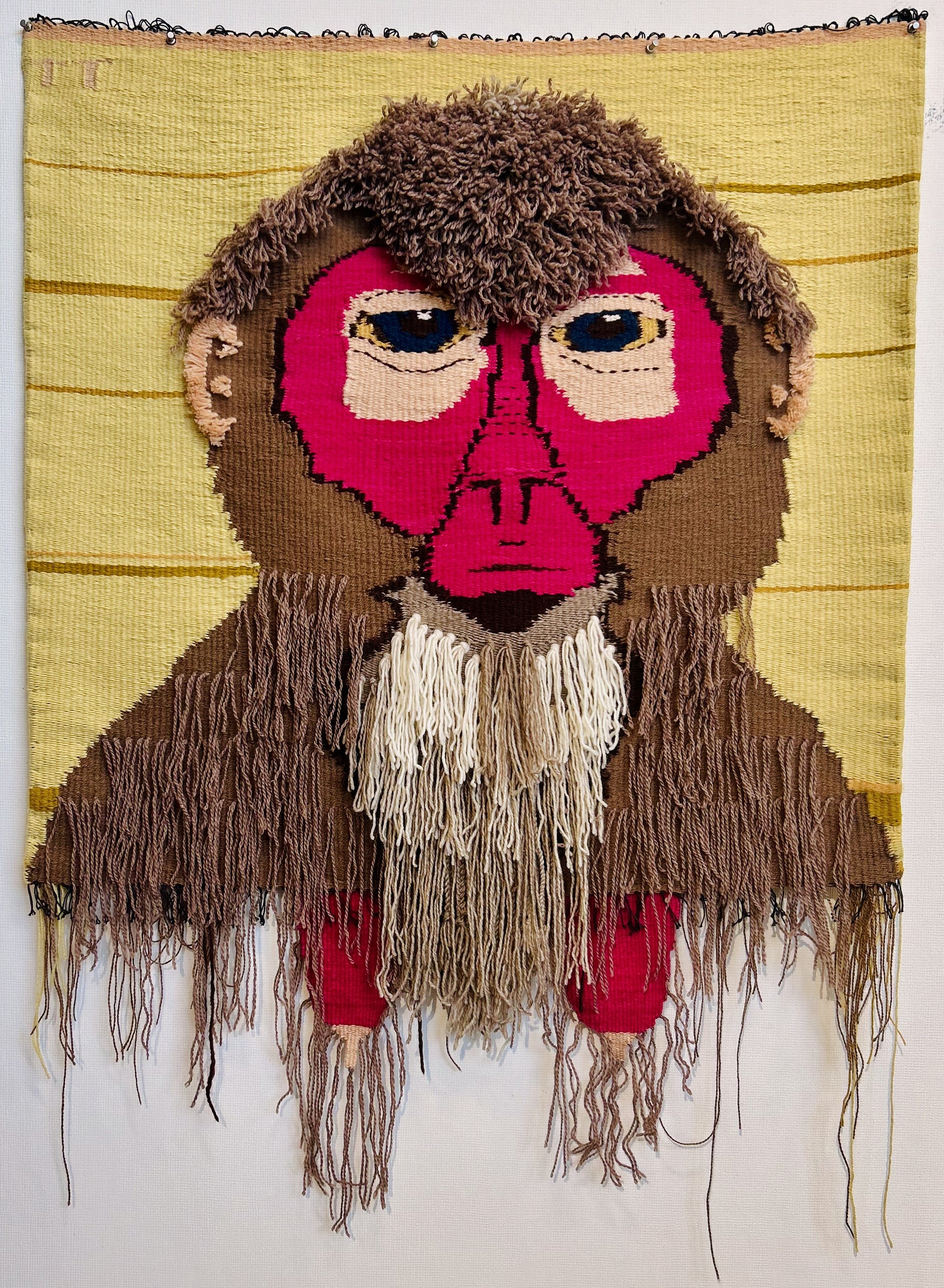Judgement day,
54" H x 37"W
Wool, cotton tapestry
2026