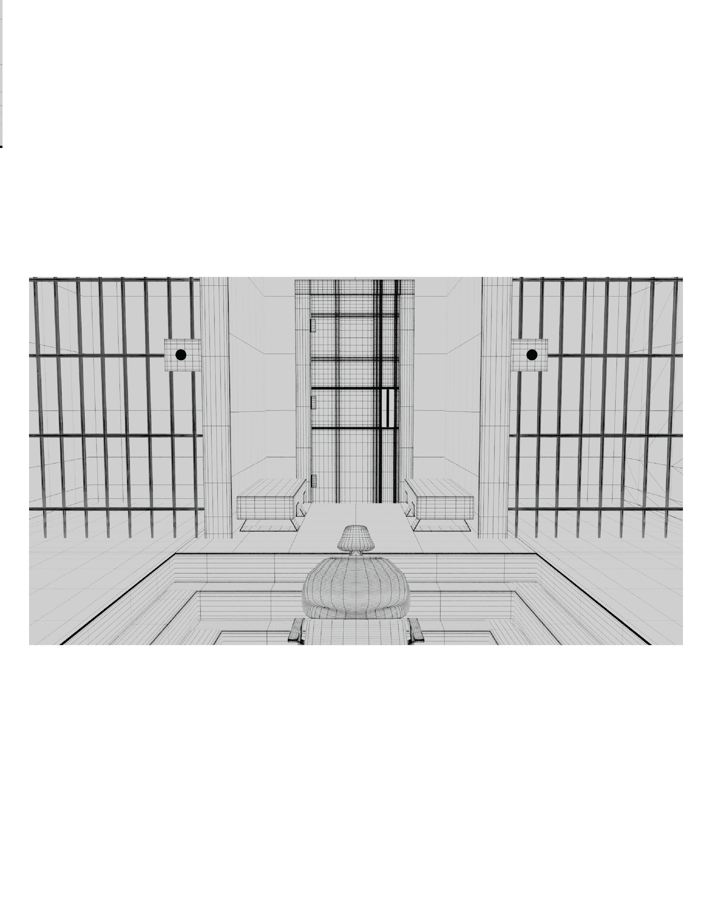 The Chamber Wireframe Render 1