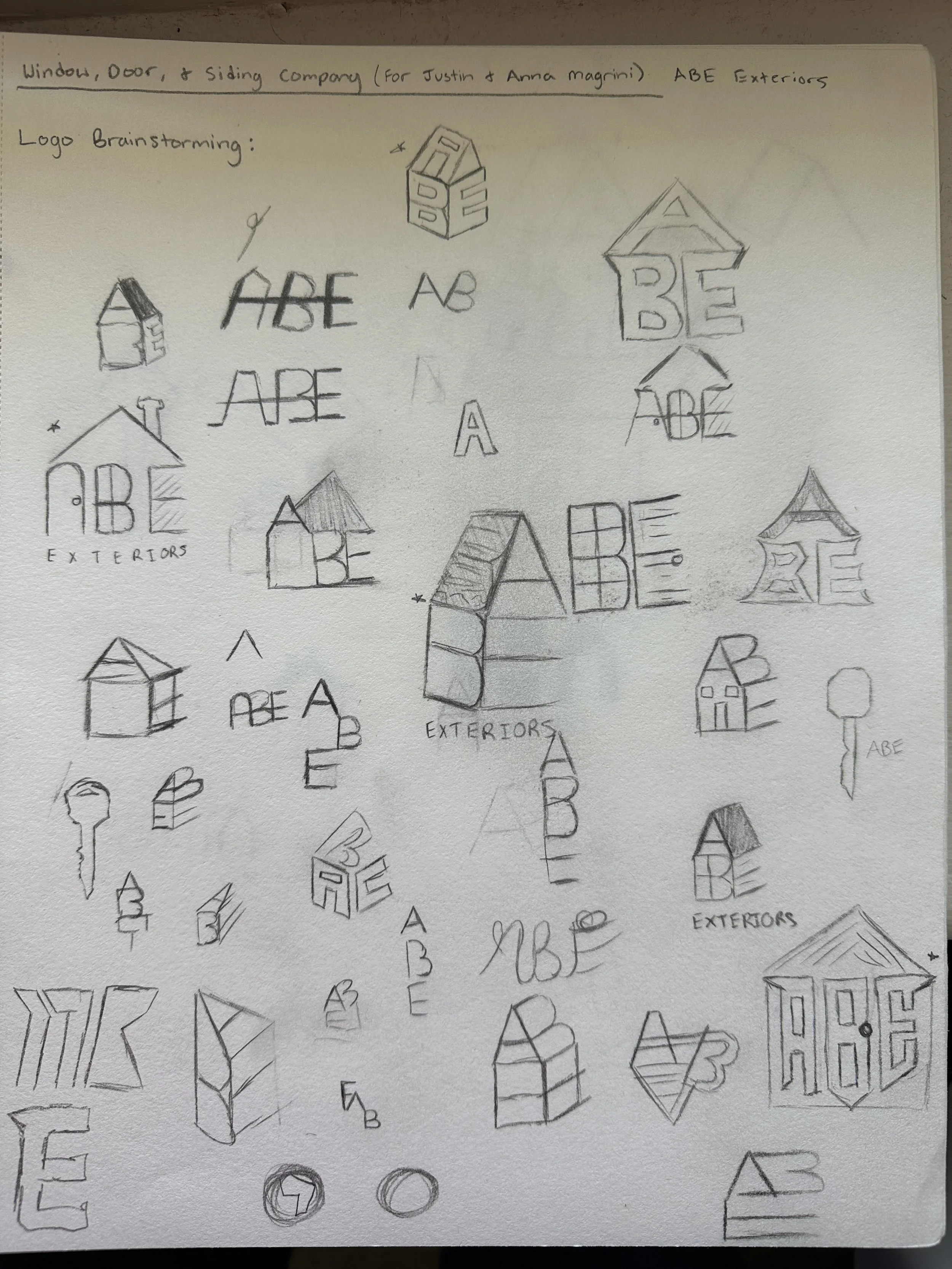 ABE Exteriors Initial Sketches #1