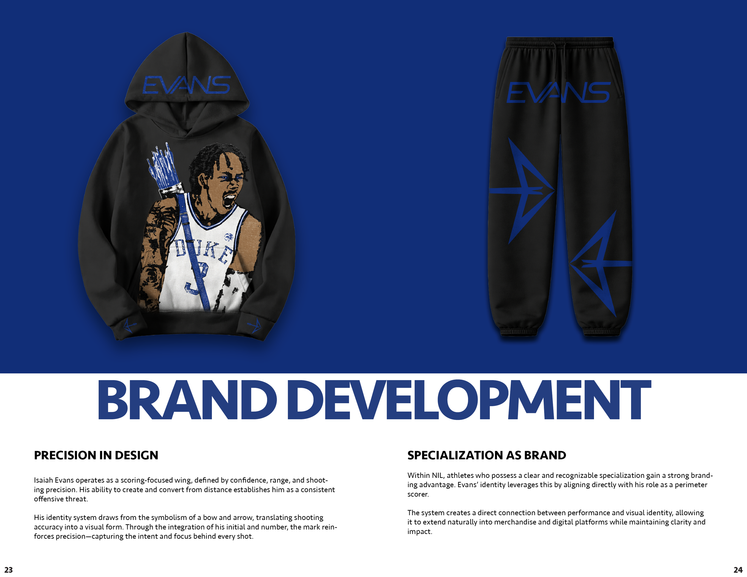 Isaiah Evans Brand Development Spread