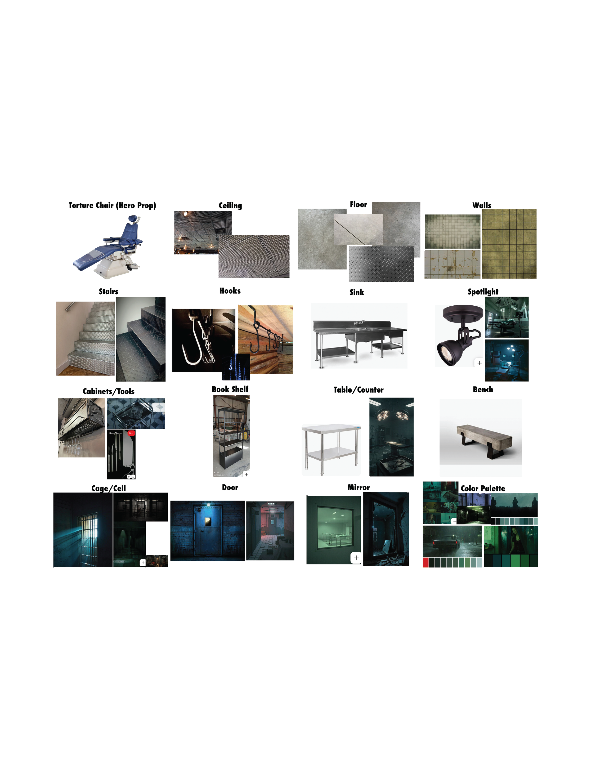 Torture Chamber Mood Board