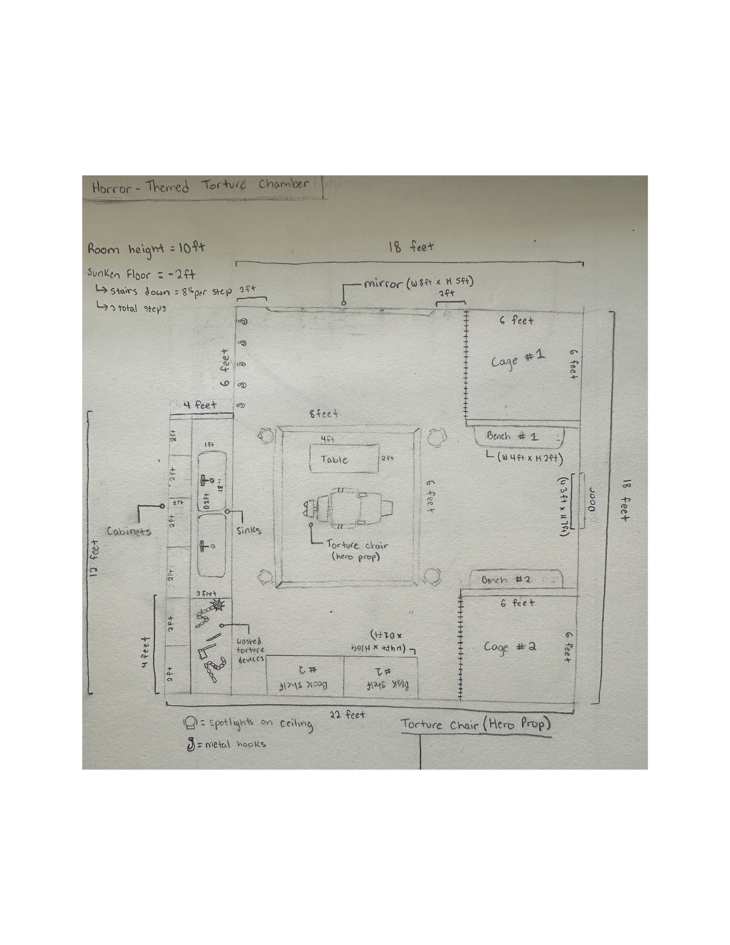Torture Chamber Initial Sketch