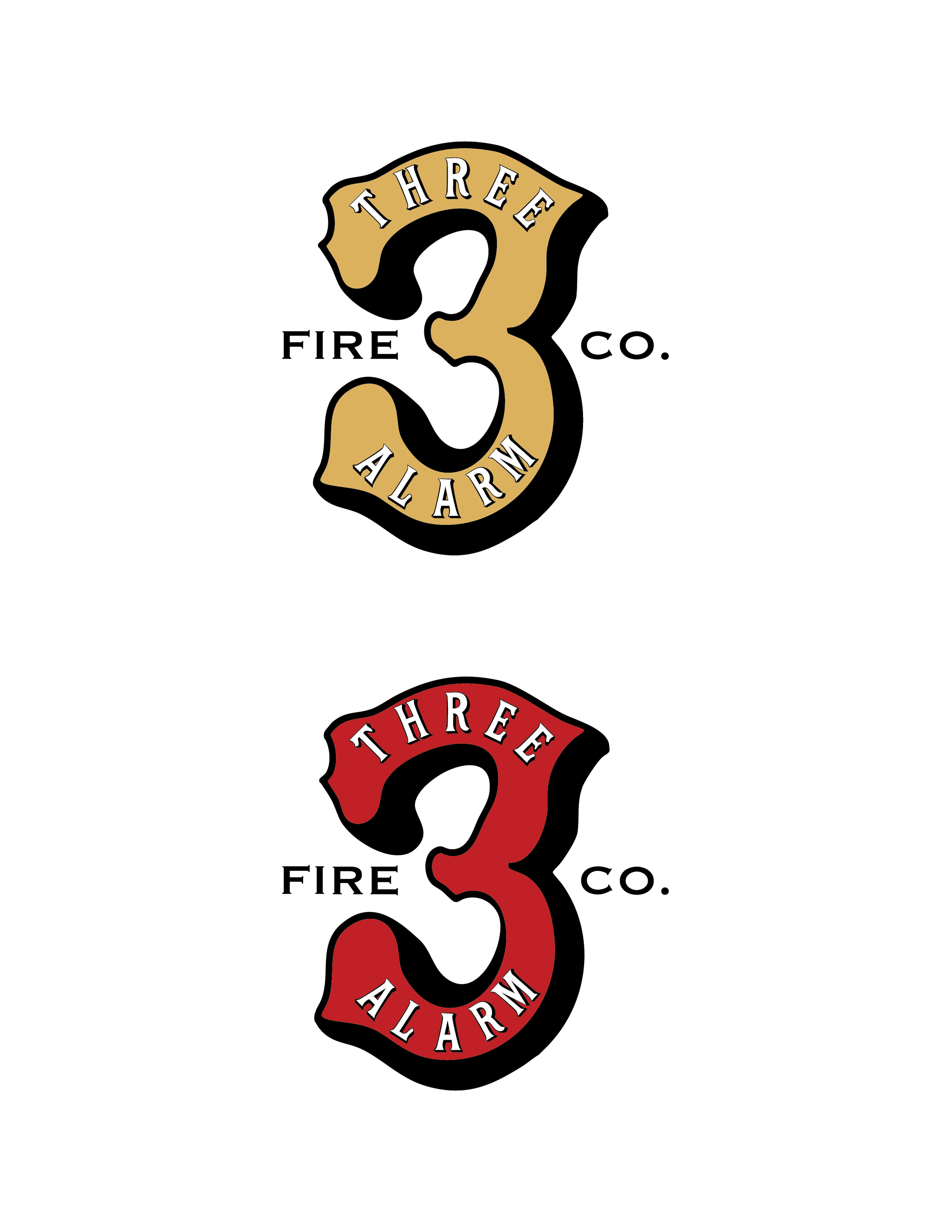 Three Alarm Alternate Logo