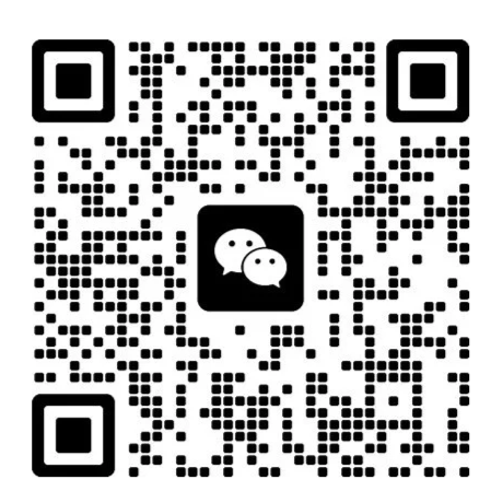 WeChat QR code with the WeChat logo in the center.