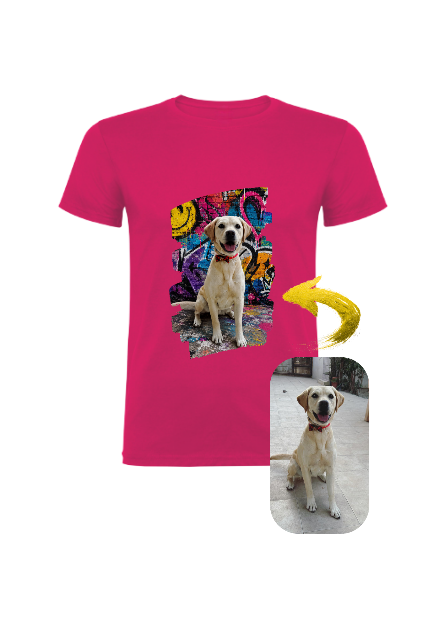Tu mascota convertida en una camiseta única 🎨🐾