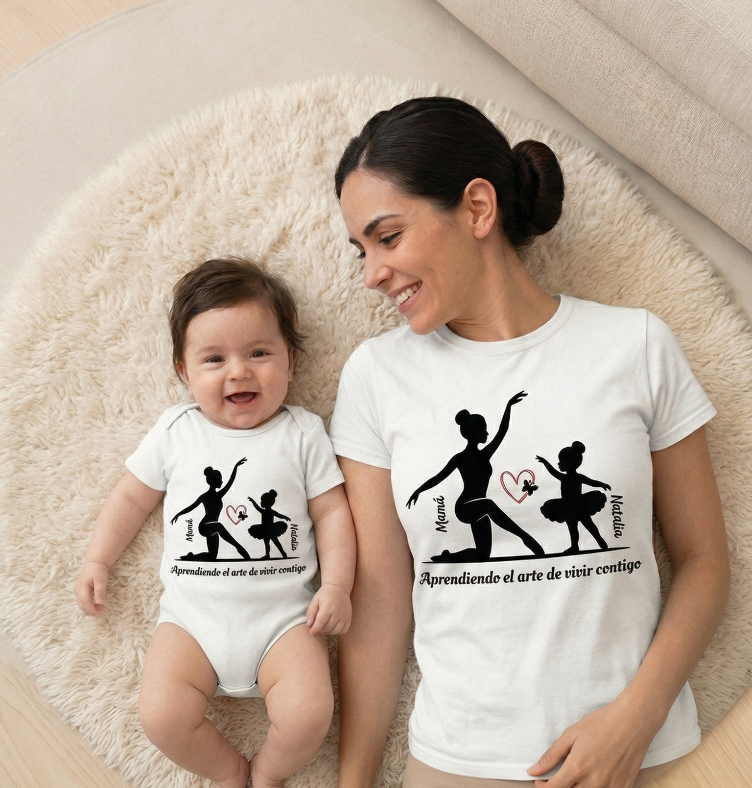 Pack Día de la Madre Personalizado (Mamá+Bebé/Infantil) -Bailarina