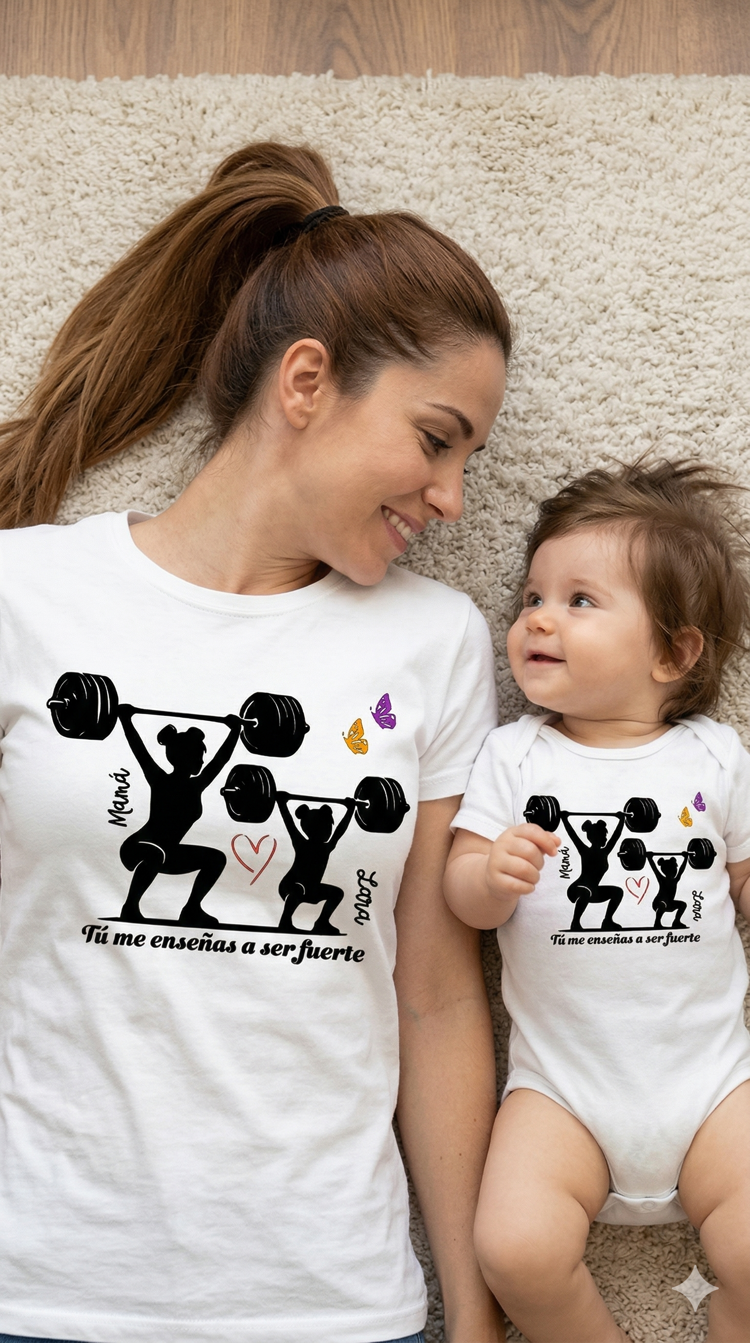 Pack Día de la Madre Personalizado (Mamá+Bebé/Infantil) -Pesas