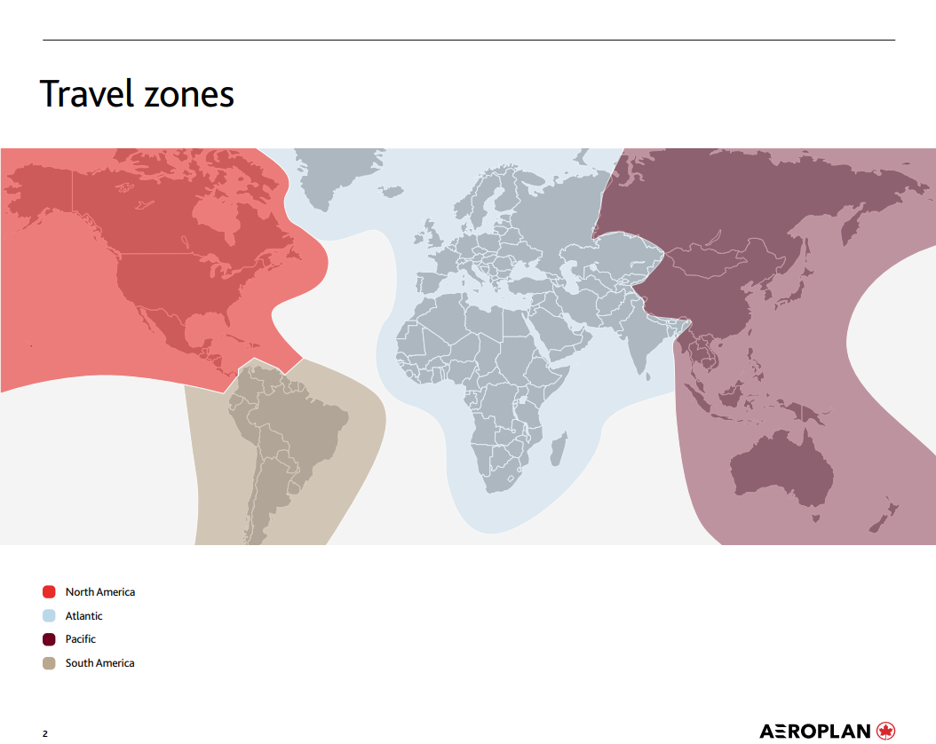 How to Read an Aeroplan Award Chart