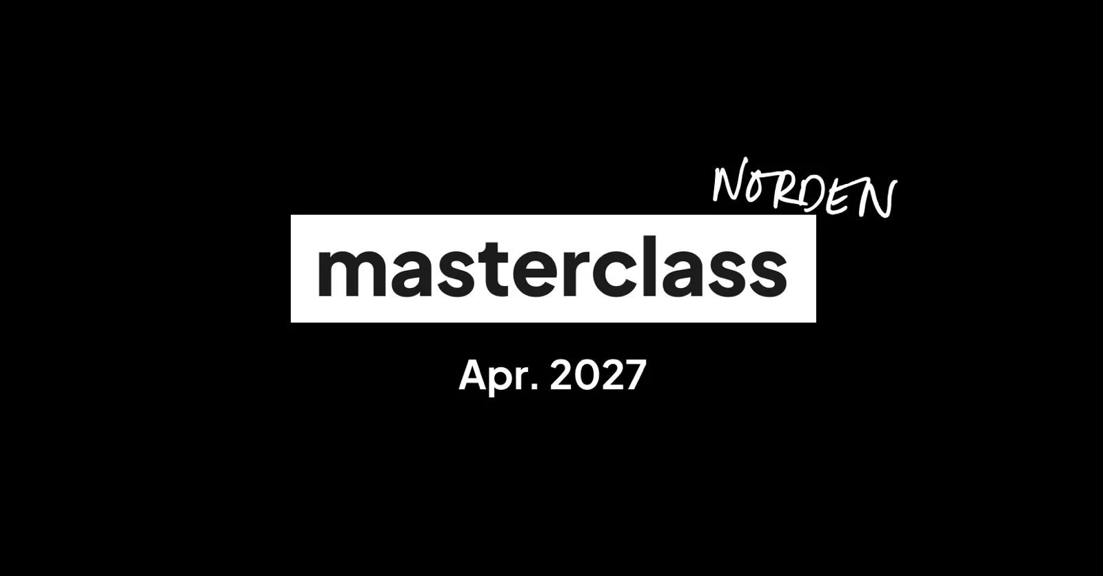 Masterclass Hannover // April 2026 (Wochenende)