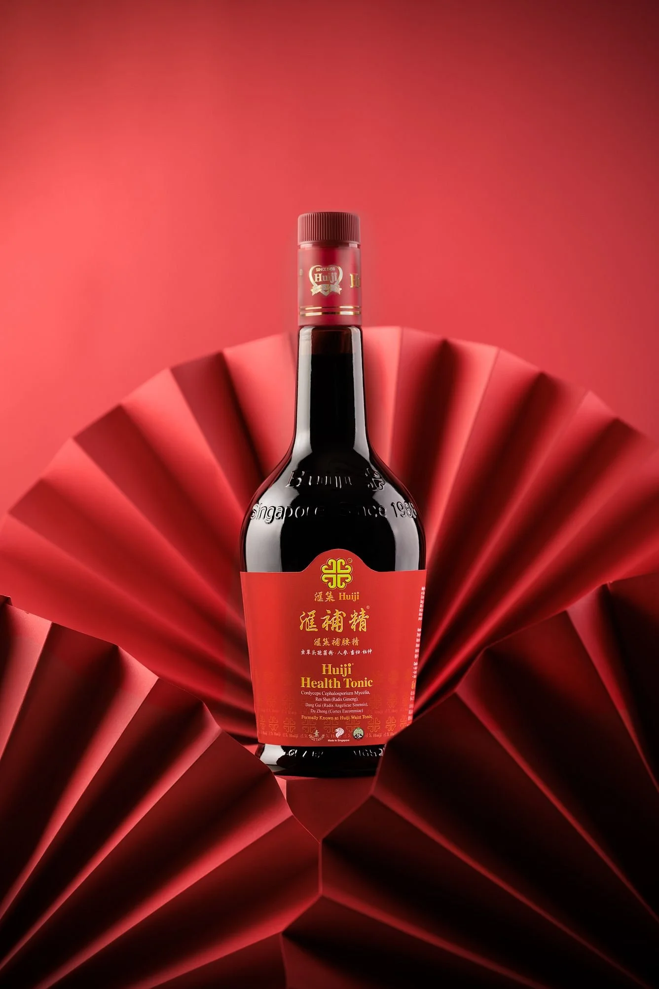 Concept shoot photographed for social media content for Huiji Waist Tonic in Singapore