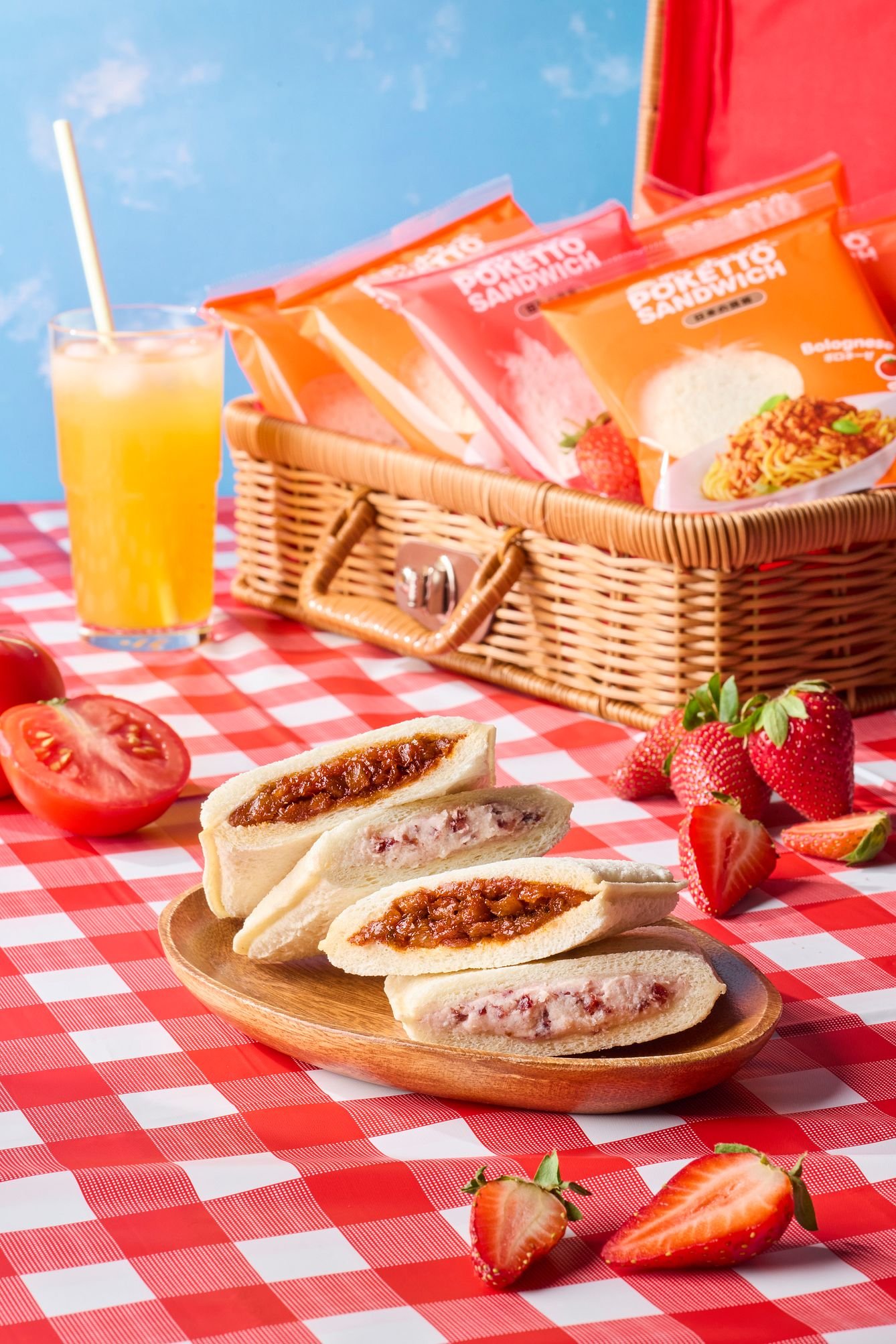 Sunshine Poketto sandwich photographed for a brand campaign for Sunshine Bakeries in Singapore
